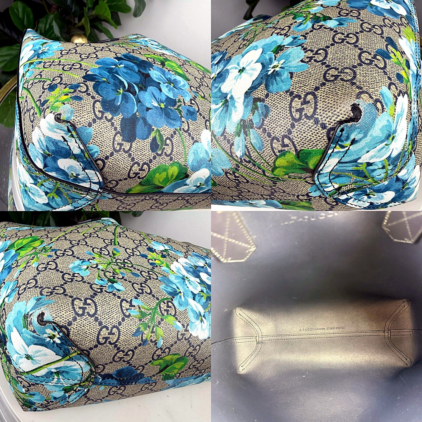 Authentic Gucci GG Blooms Canvas Tote Bag