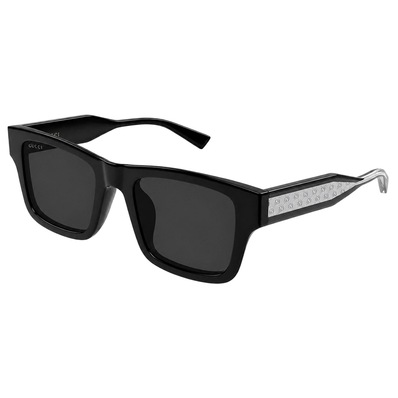 Authentic Gucci Black GG Monogram Square Sunglasses