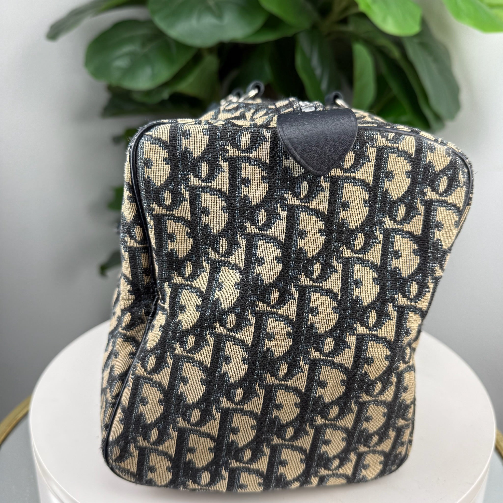 Christian Dior Trotter Monogram Jacquard Mini Boston Bag