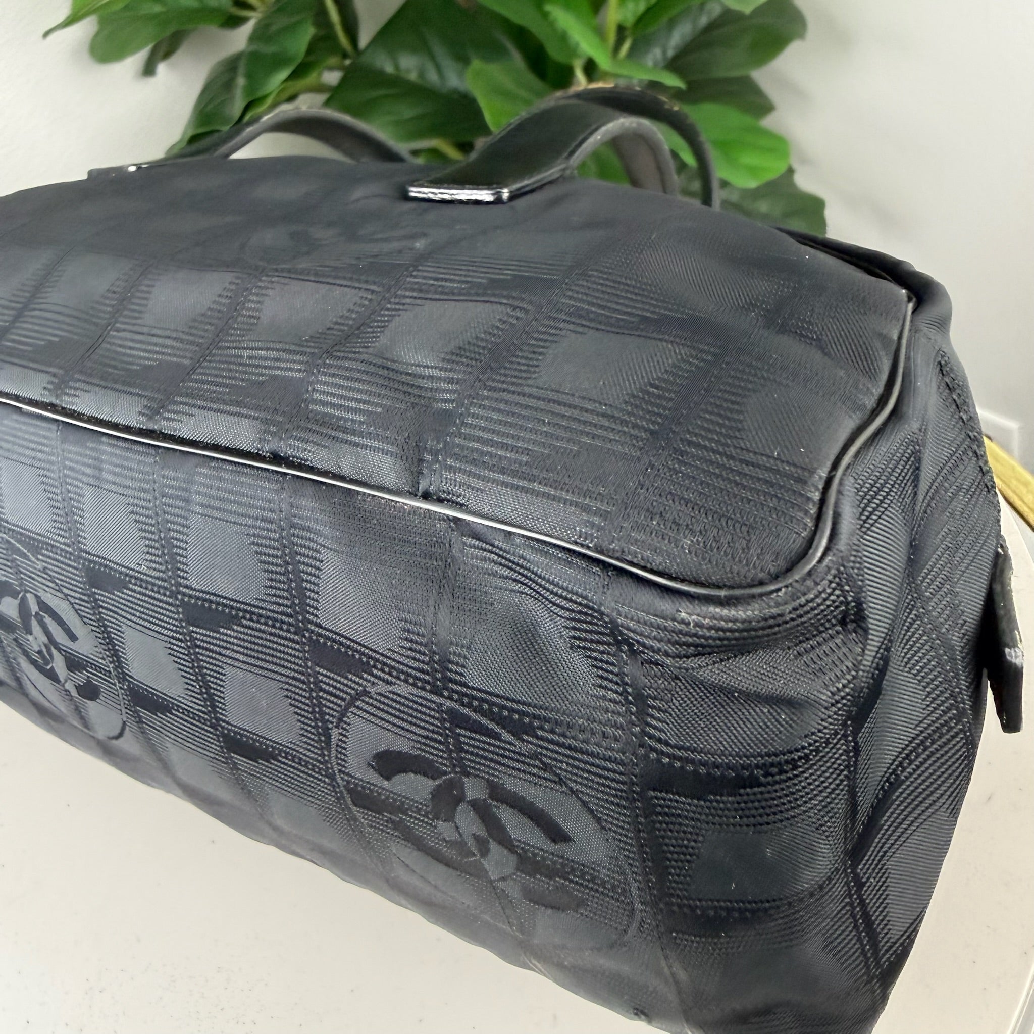 Chanel New Travel Line Nylon Bowling Bag