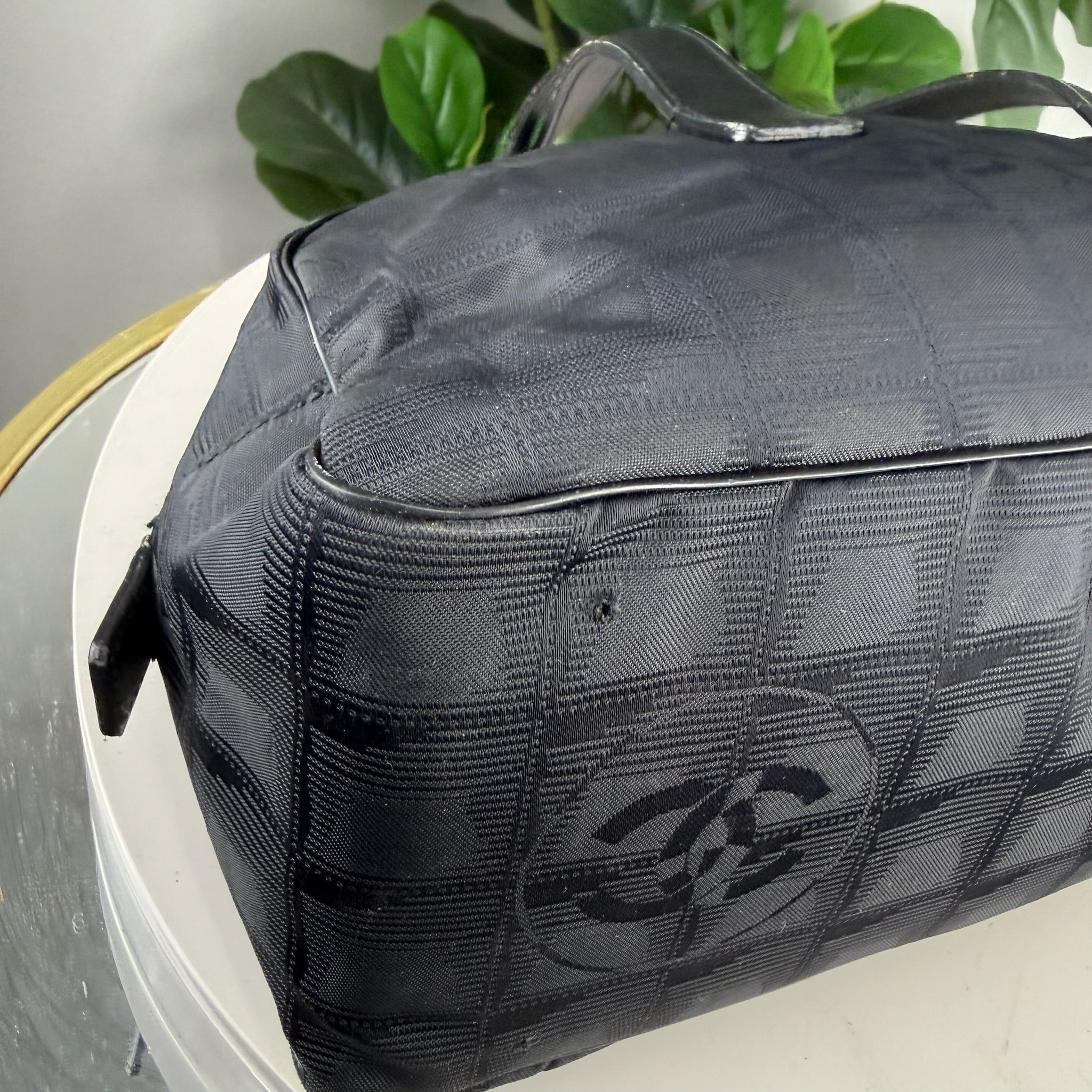 Chanel New Travel Line Nylon Bowling Bag