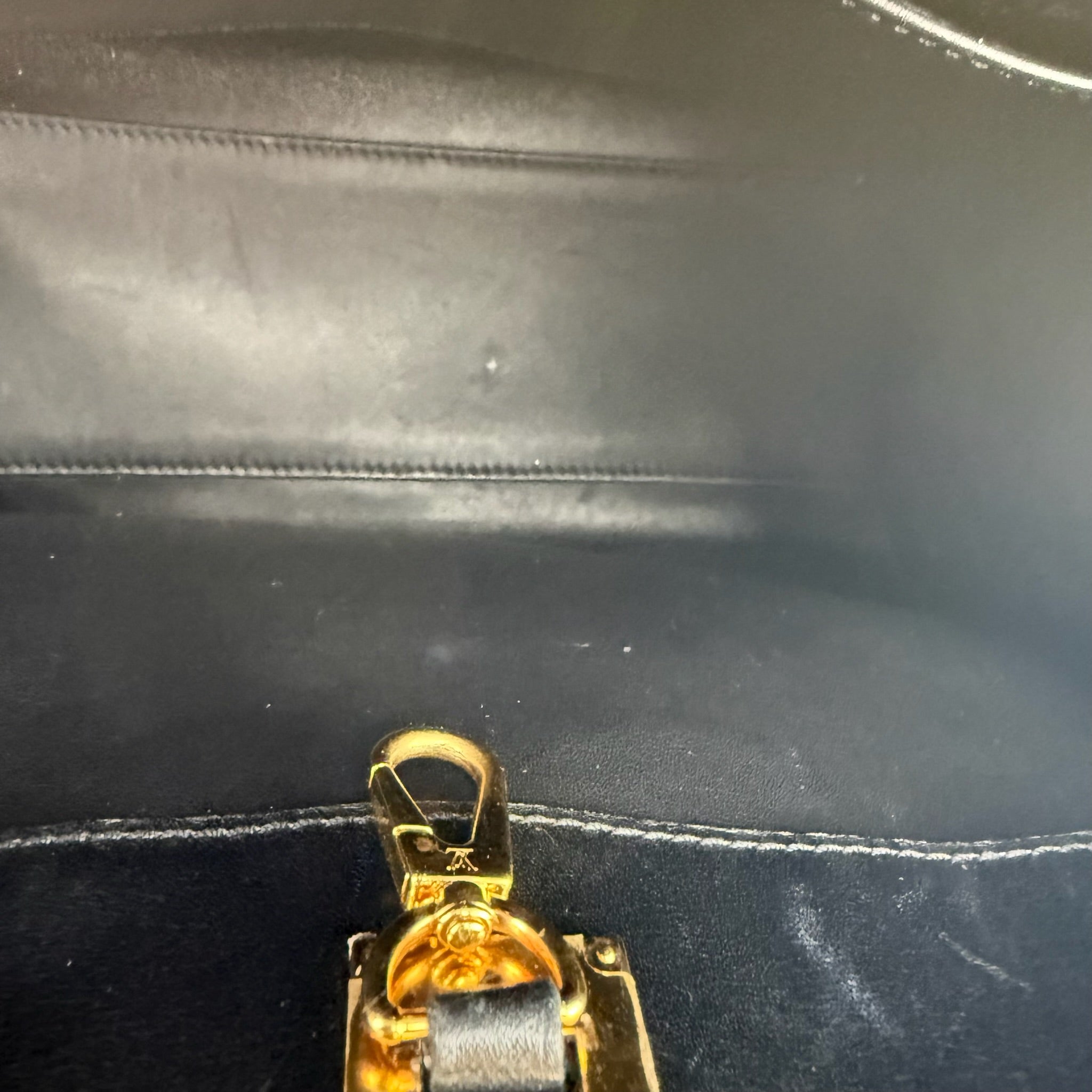 Louis Vuitton x NIGO LV² Black and White Leather Tote with Gold Medallions