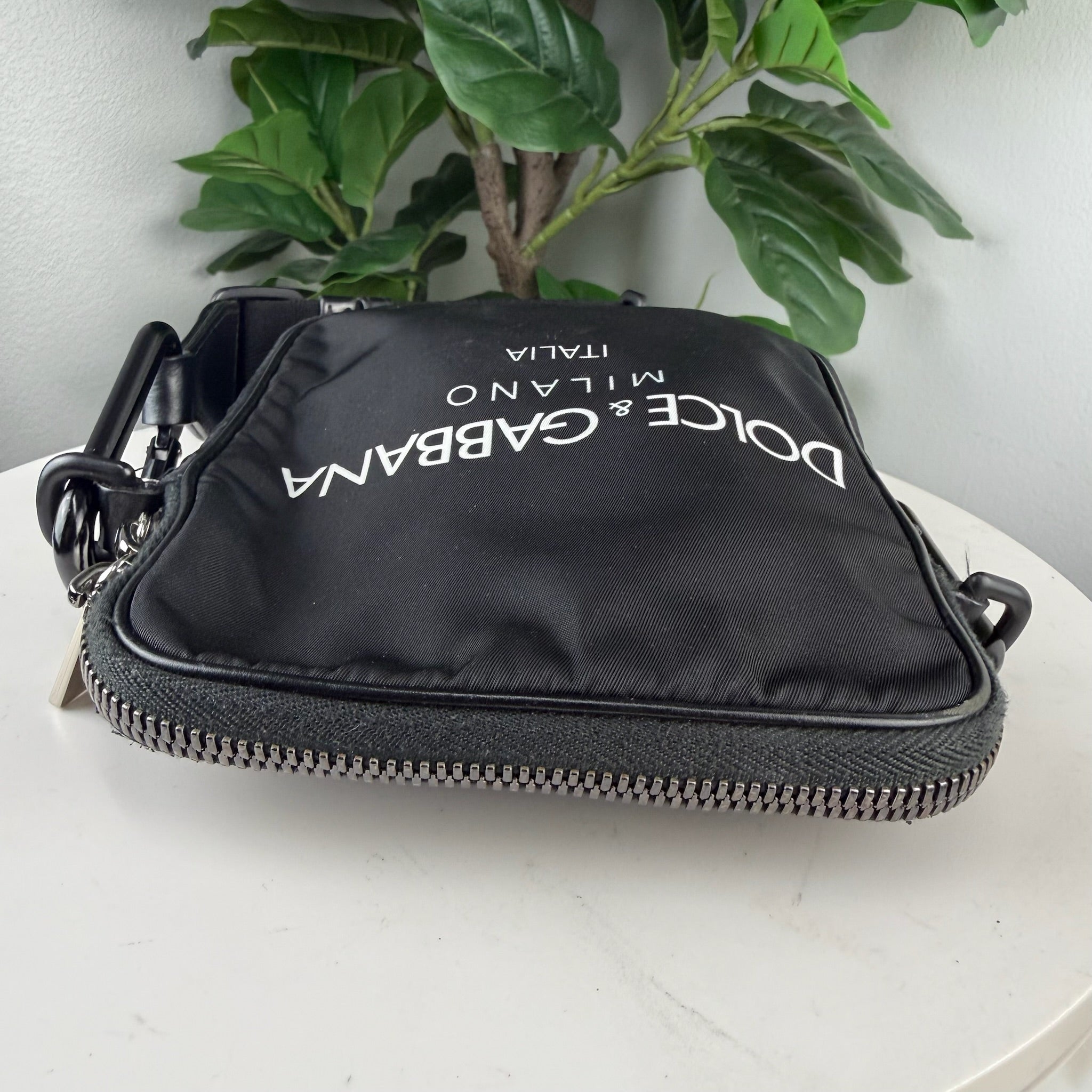 Authentic Dolce & Gabbana Milano Nylon Crossbody Sling Bag