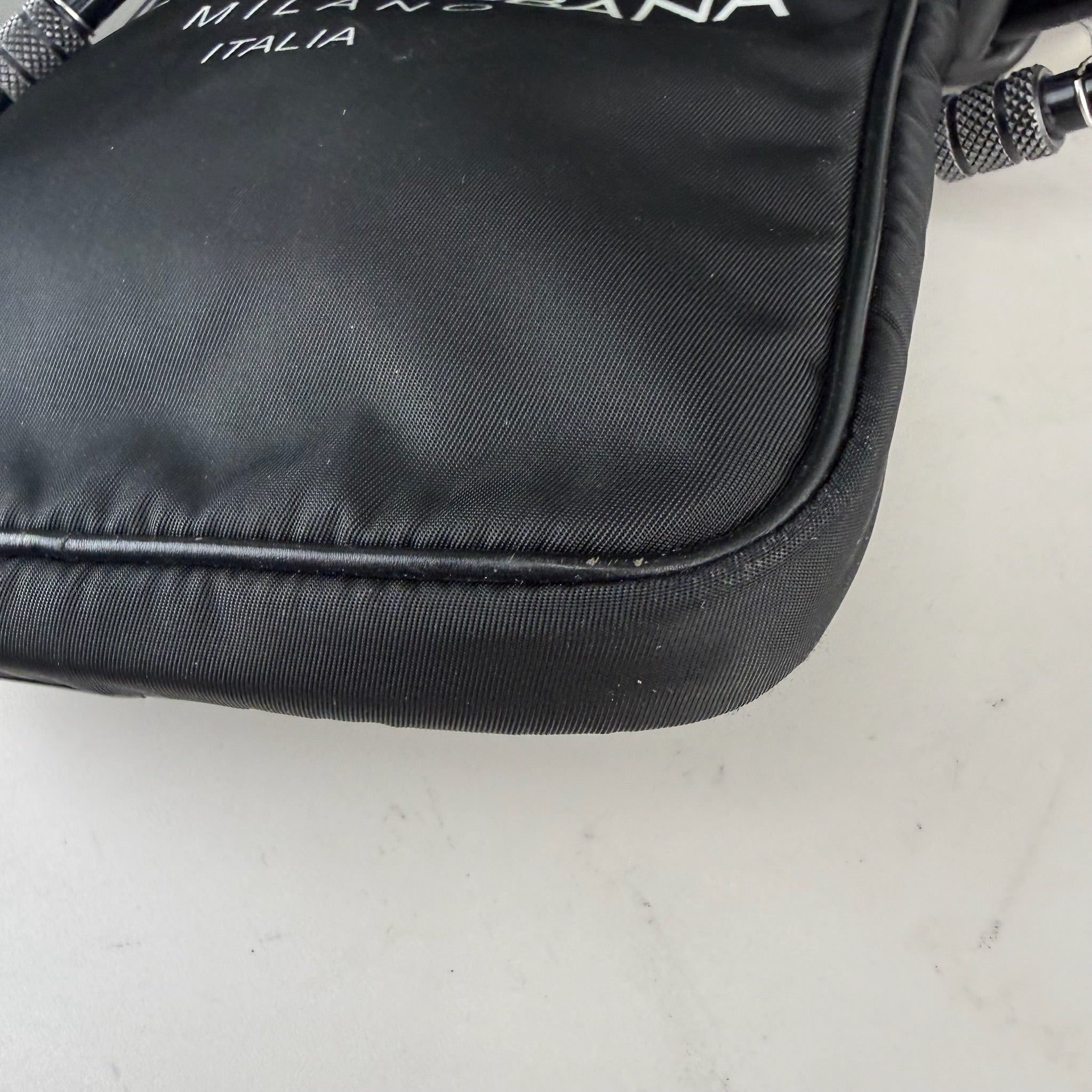 Authentic Dolce & Gabbana Milano Nylon Crossbody Sling Bag