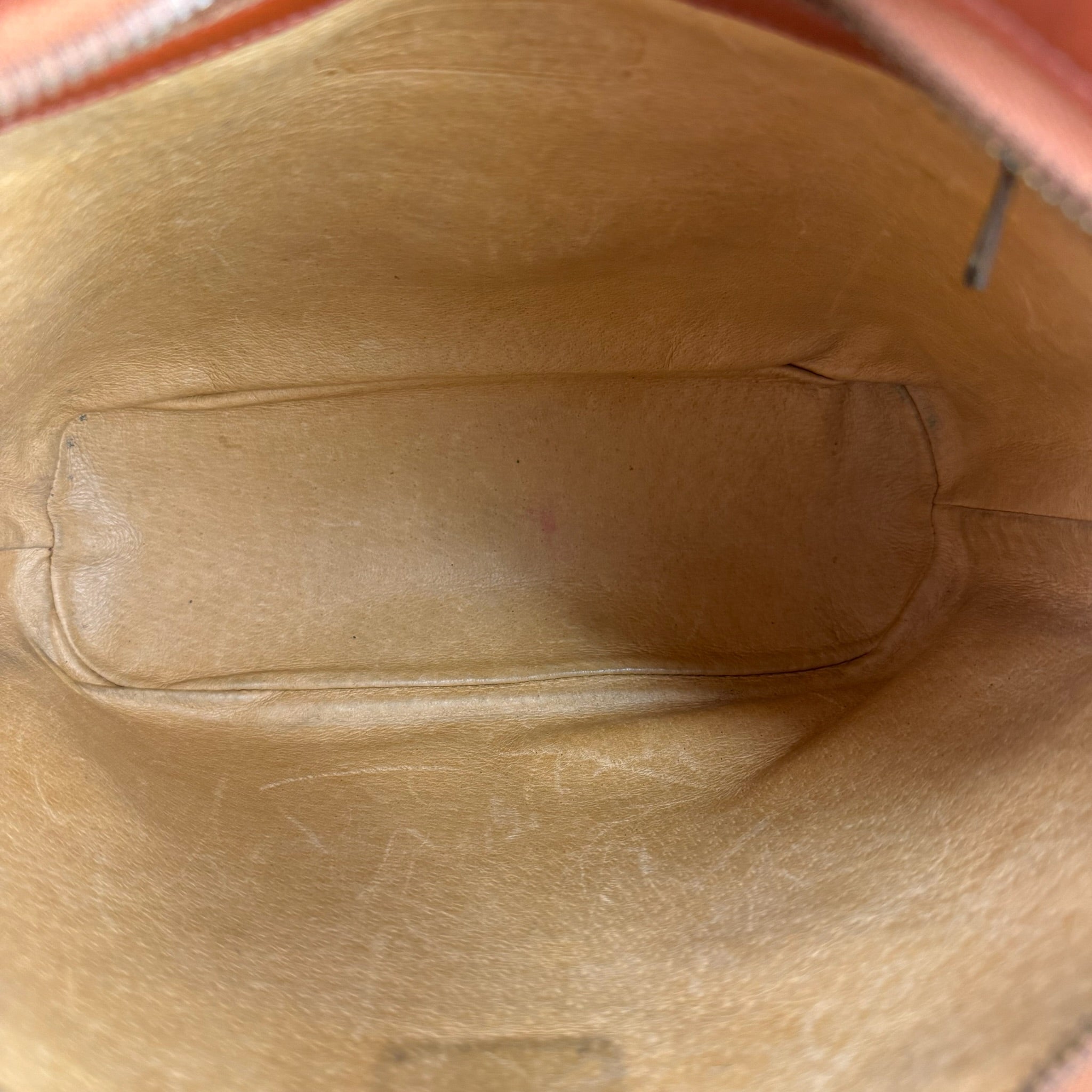 Authentic MCM Visetos Cognac Zip Shoulder Tote