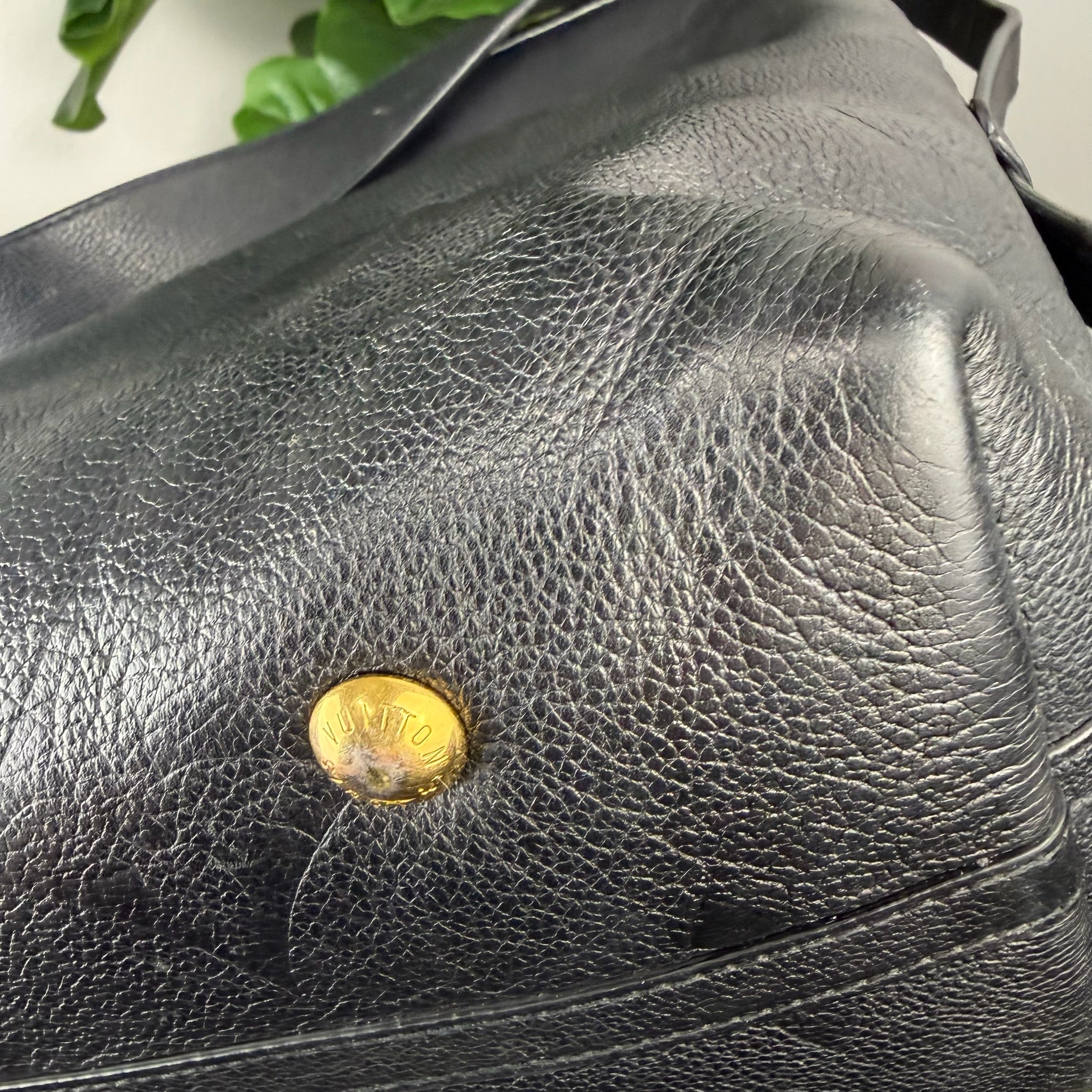 Authentic Louis Vuitton Monogram Empreinte Leather Hobo Bag - Black