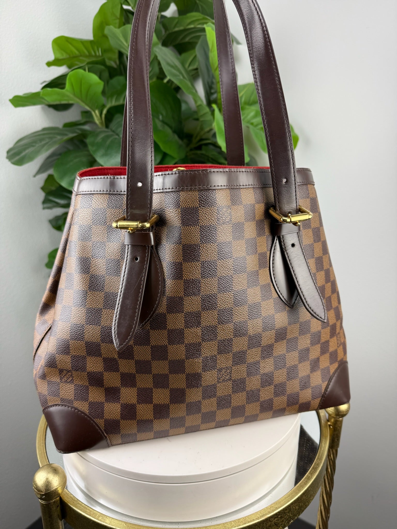Authentic Louis Vuitton Hempstead MM Damier Ebene Shoulder Bag - Certificate of Authenticity included