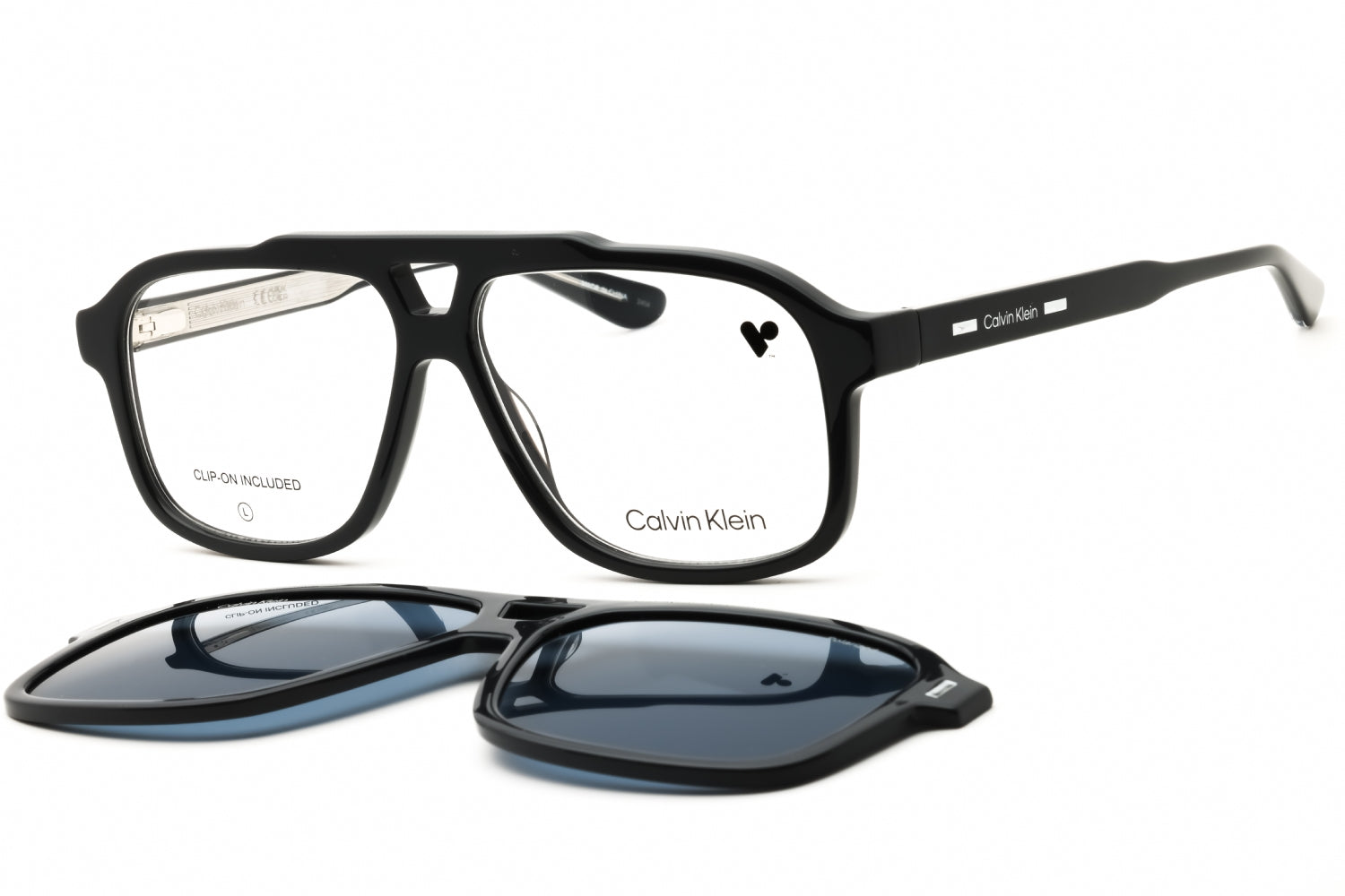 Authentic Calvin Klein CK24549MAG-SET Men's Eyeglasses Dark Grey 57-13-145