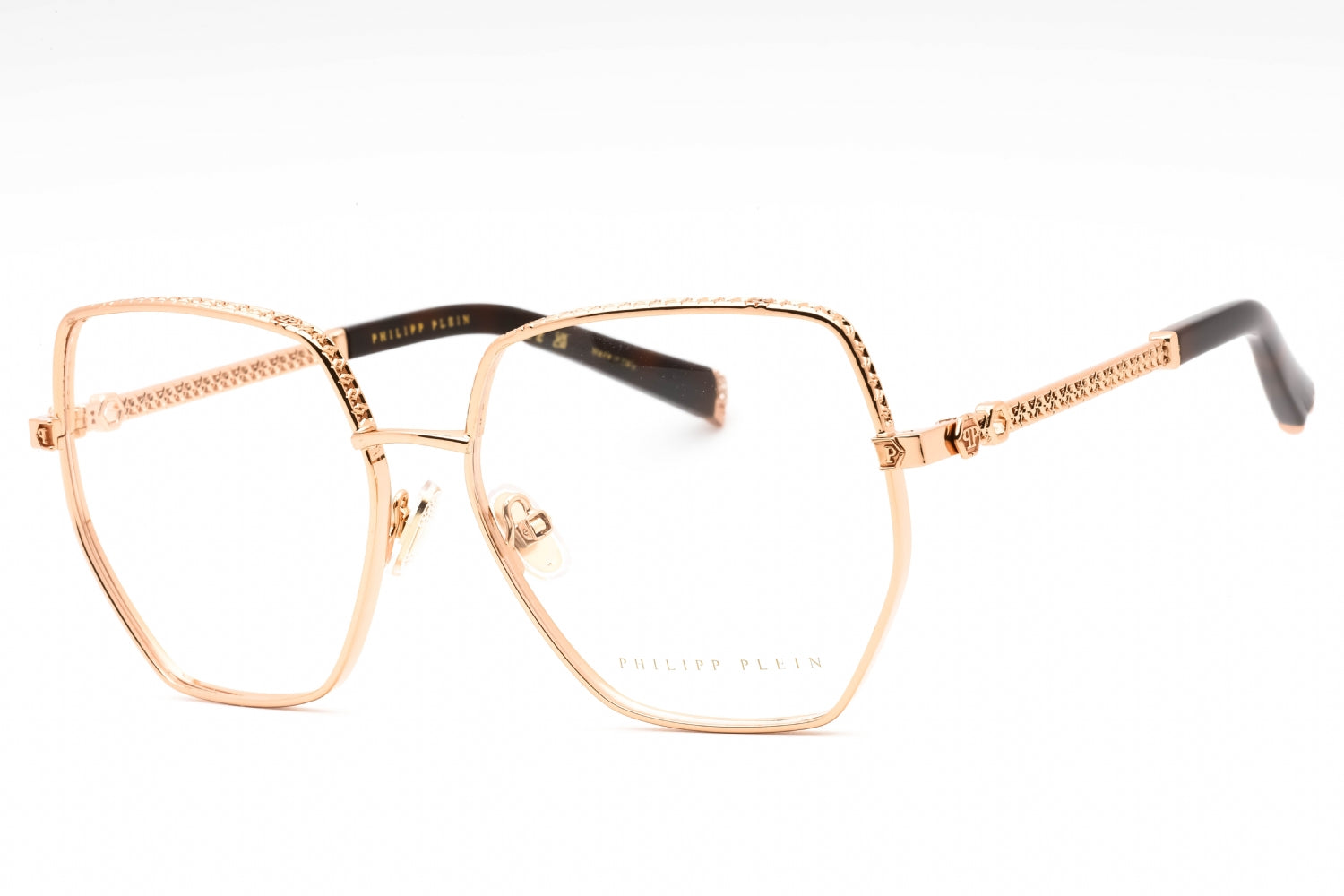 Authentic Philipp Plein VPP054S Plein Eclectic Mood Ladies Eyeglasses Shiny Copper Gold 57-15-135