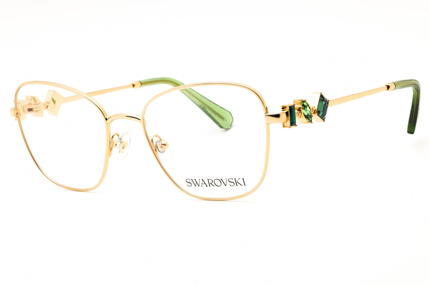 Authentic Swarovski SK1025 Ladies Eyeglasses Gold Green 52-18-140