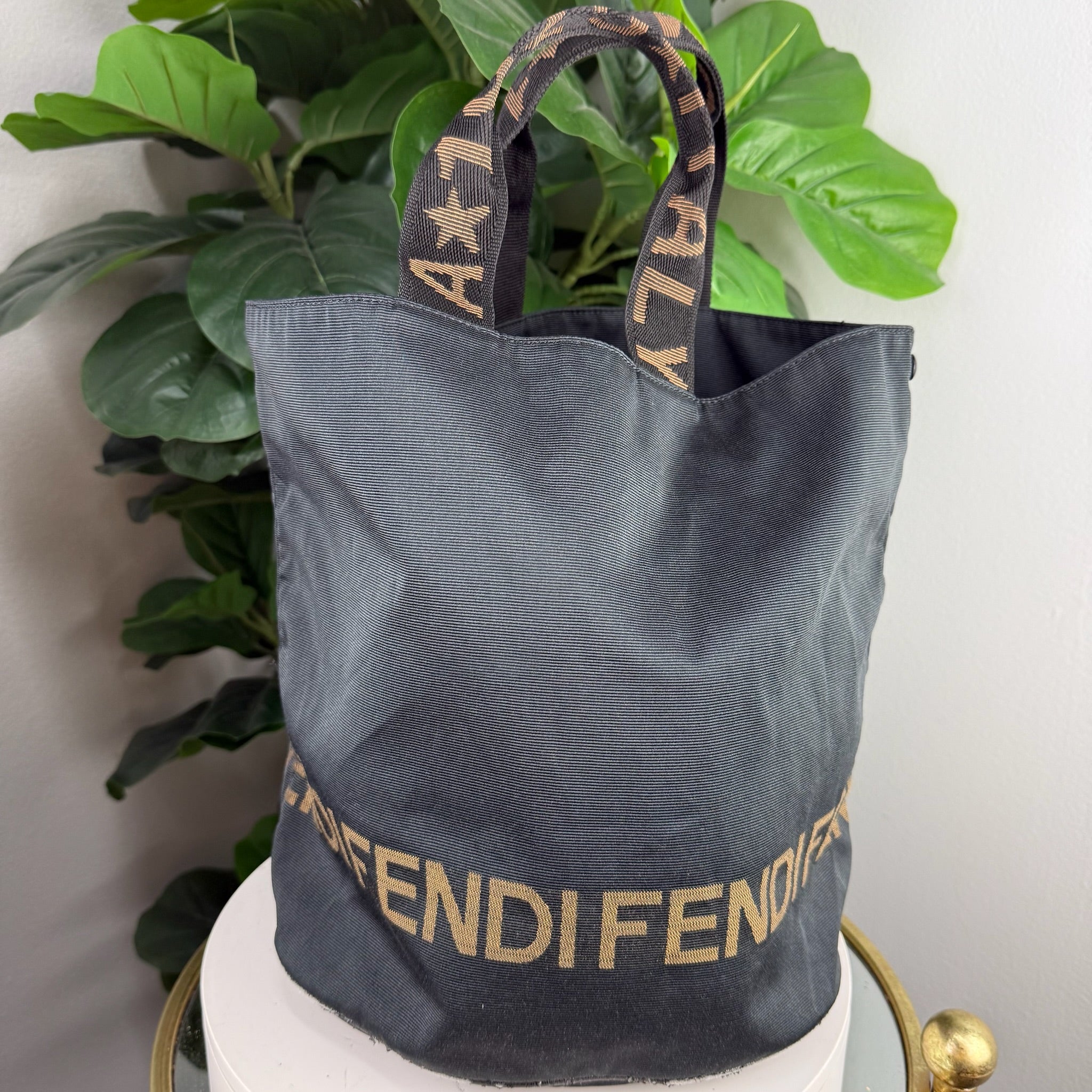 Authentic Fendi, Huge logos Tote bag- Certificate of Authenticity included