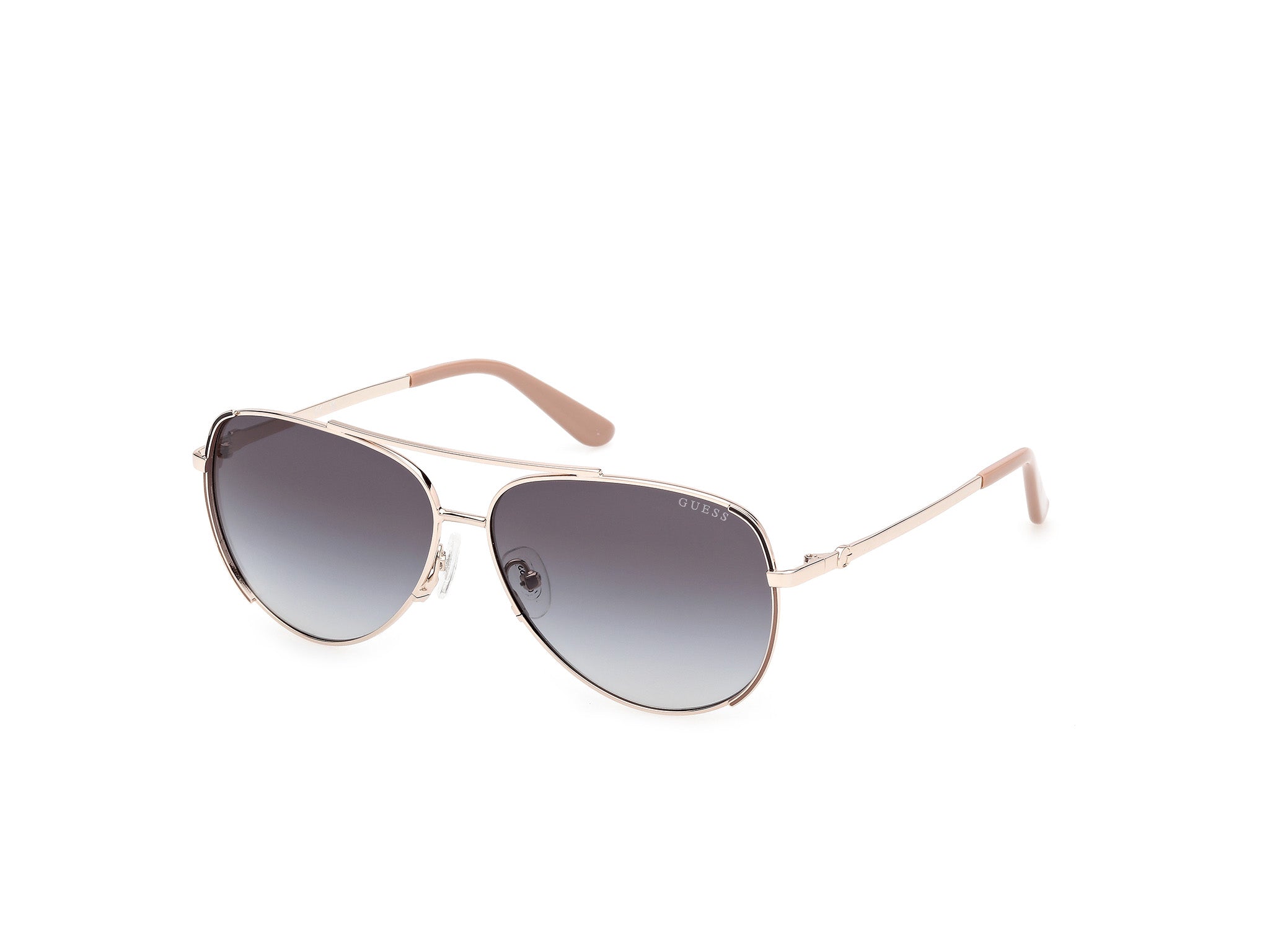 Authentic Guess GU00193 Ladies Sunglasses Gold Gradient Smoke 58-12-140