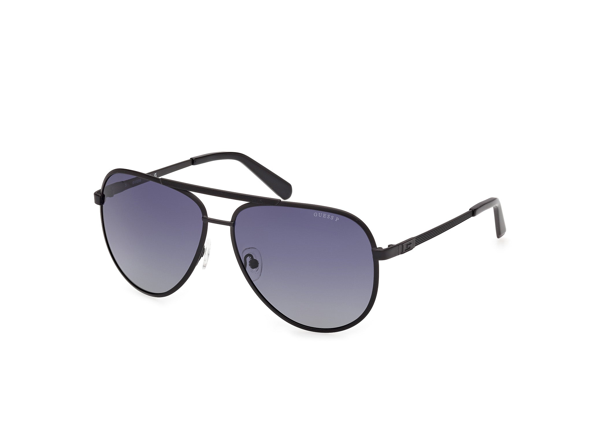 Authentic Guess GU00209 Men's Sunglasses Matte Black Smoke Polarized 61-14-145