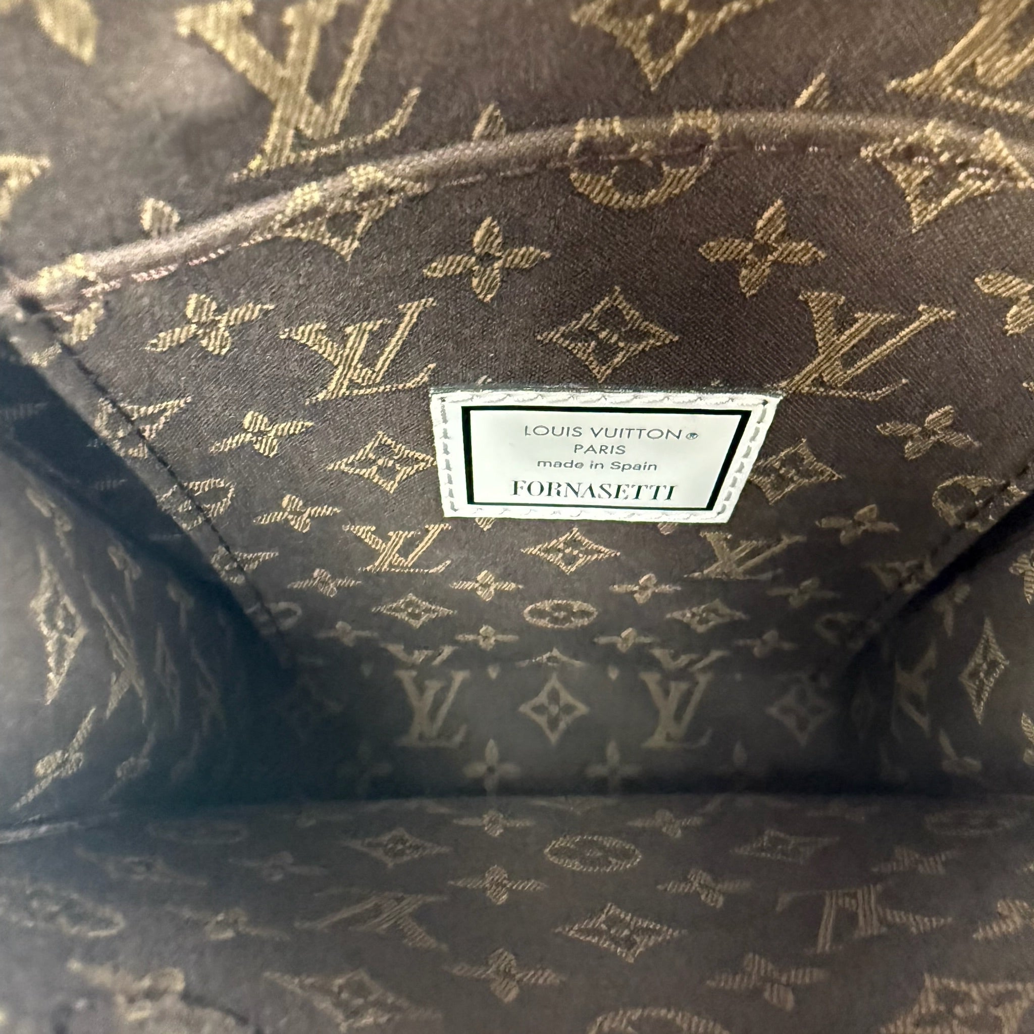 Authentic Louis Vuitton x Fornasetti Petit Sac Plat 2-Way Crossbody Bag