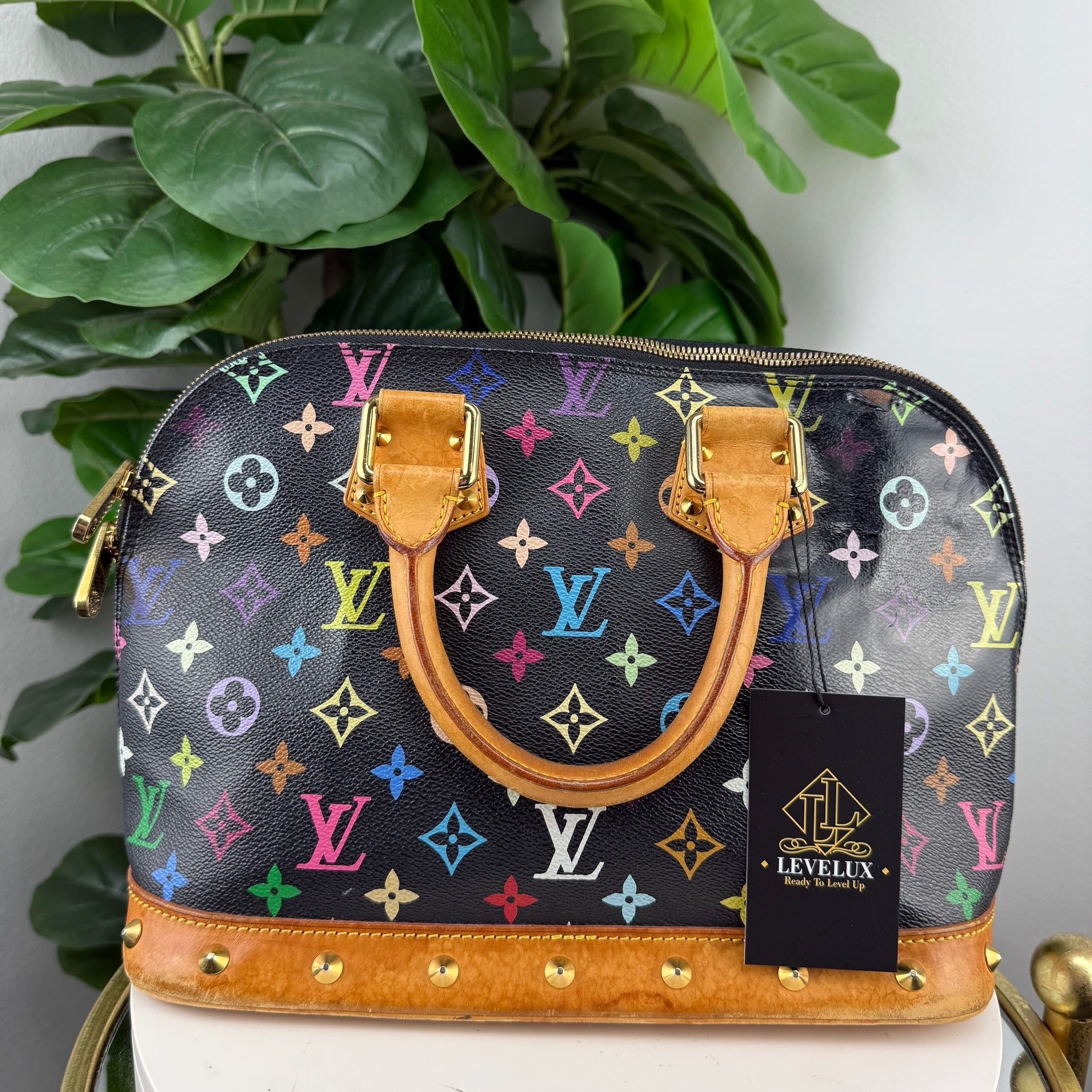 Authentic Louis Vuitton Alma Top Handle Bag
