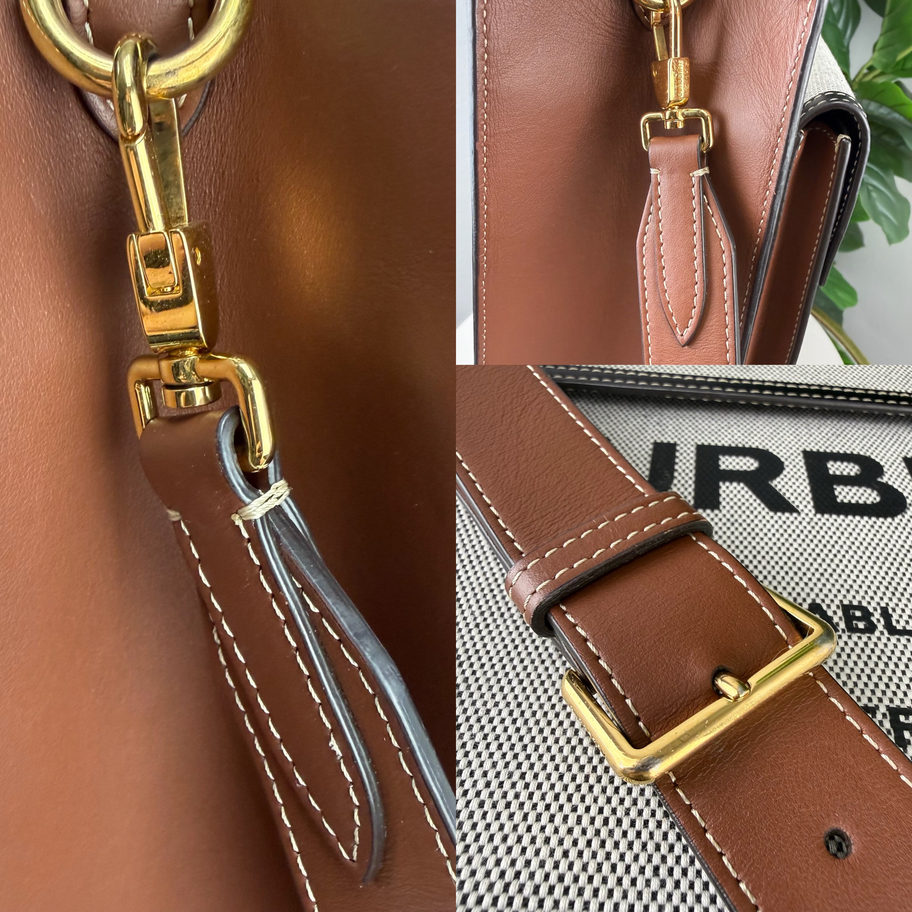 Authentic Burberry Mini tri-tone Pocket Horseferry Tote Bag