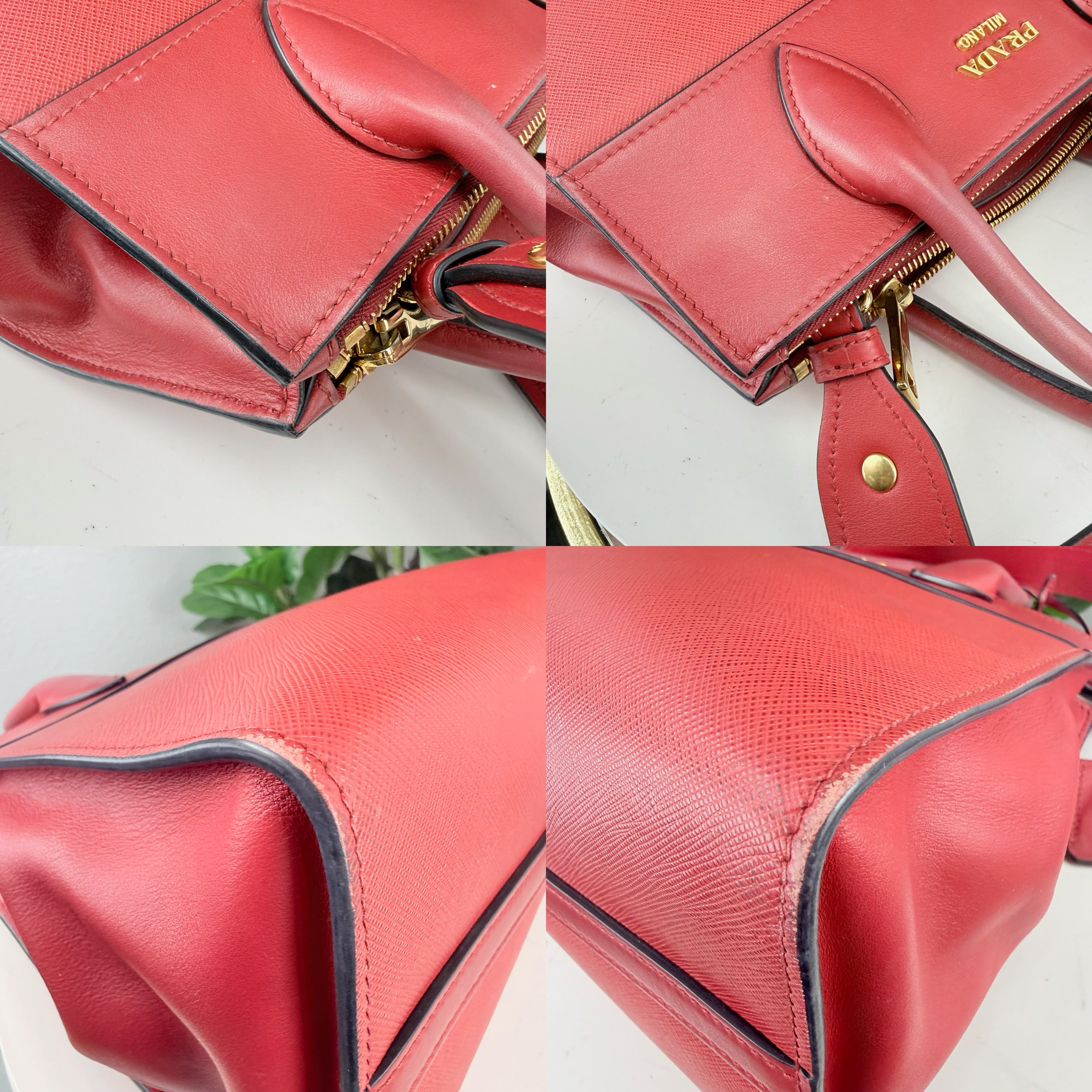 Authentic Prada Paradigme Saffiano Shoulder Bag