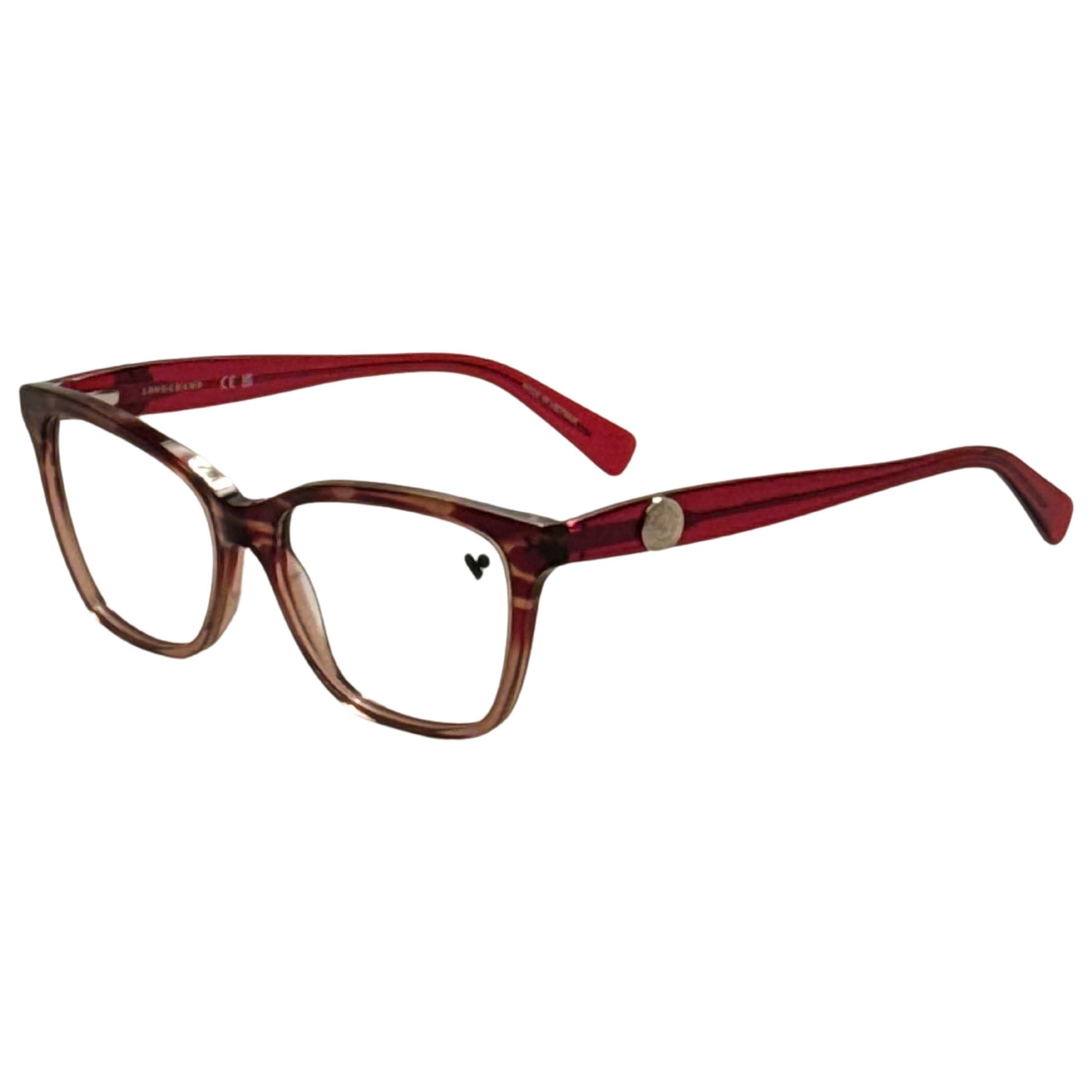 Authentic Longchamp LO2744N Ladies Eyeglasses Textured Red 55-16-140