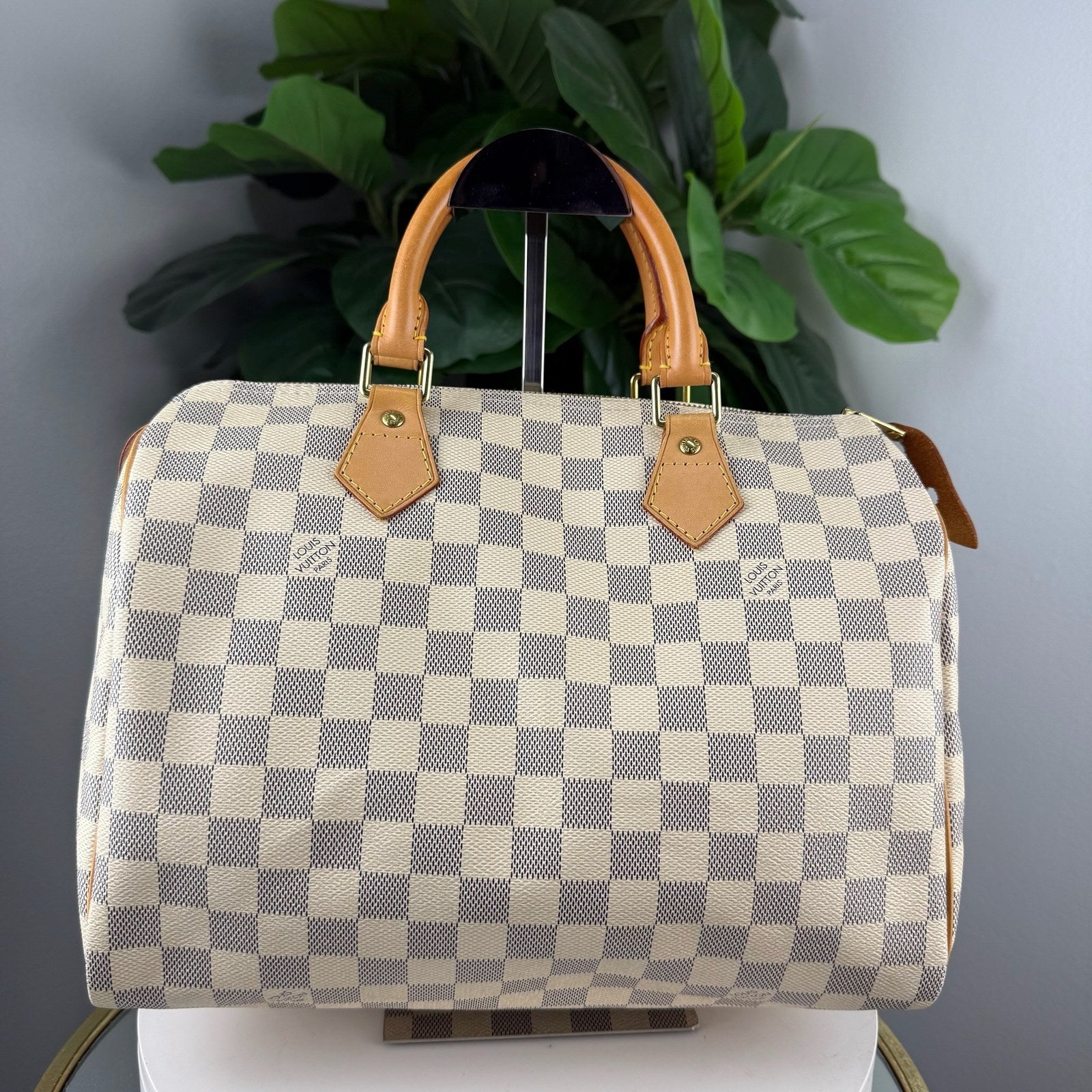 Louis Vuitton Speedy 30 Damier Azur - front