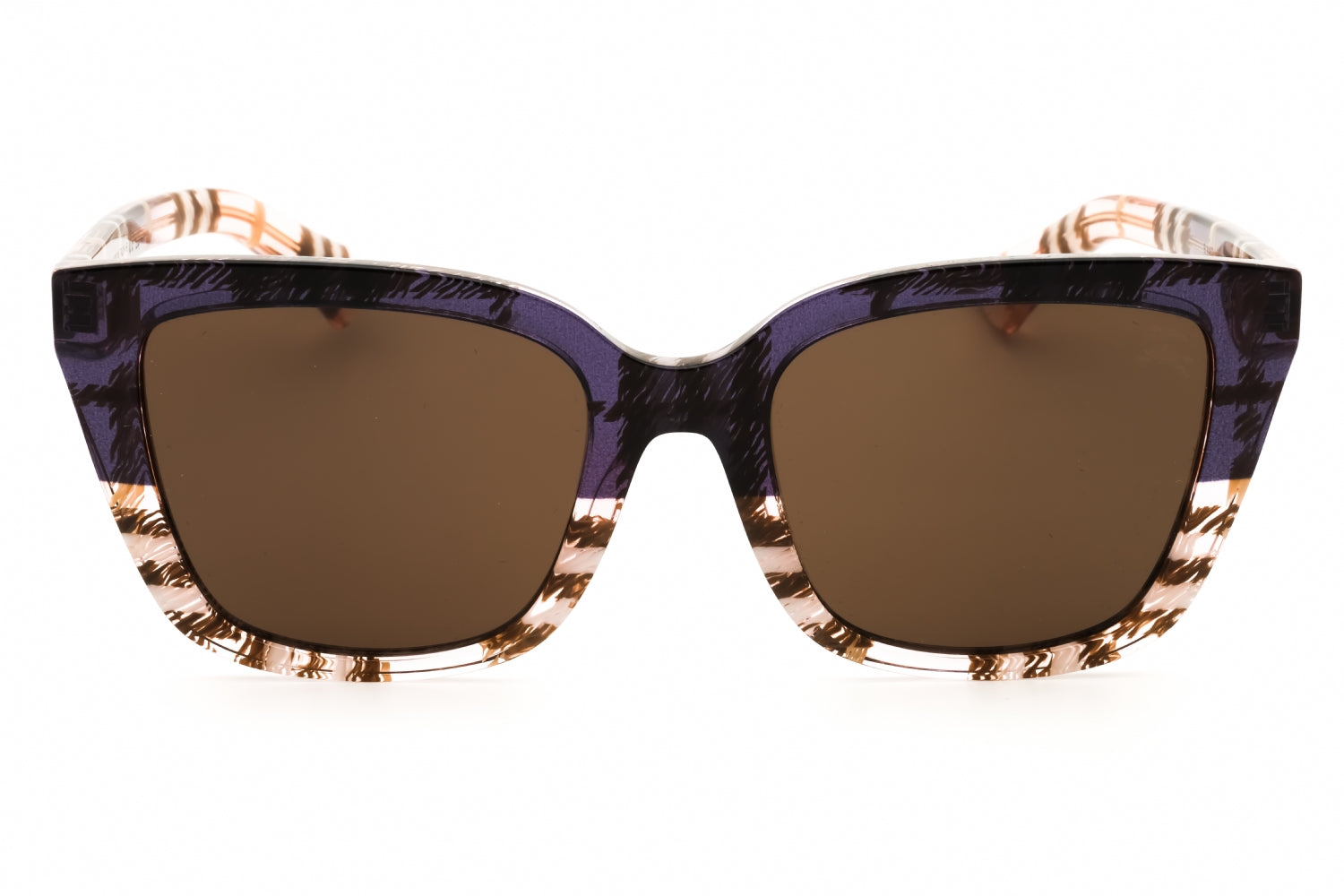 Authentic Burberry BE4487 Ladies Sunglasses Check Gradient Rose Solid Brown 52-19-140