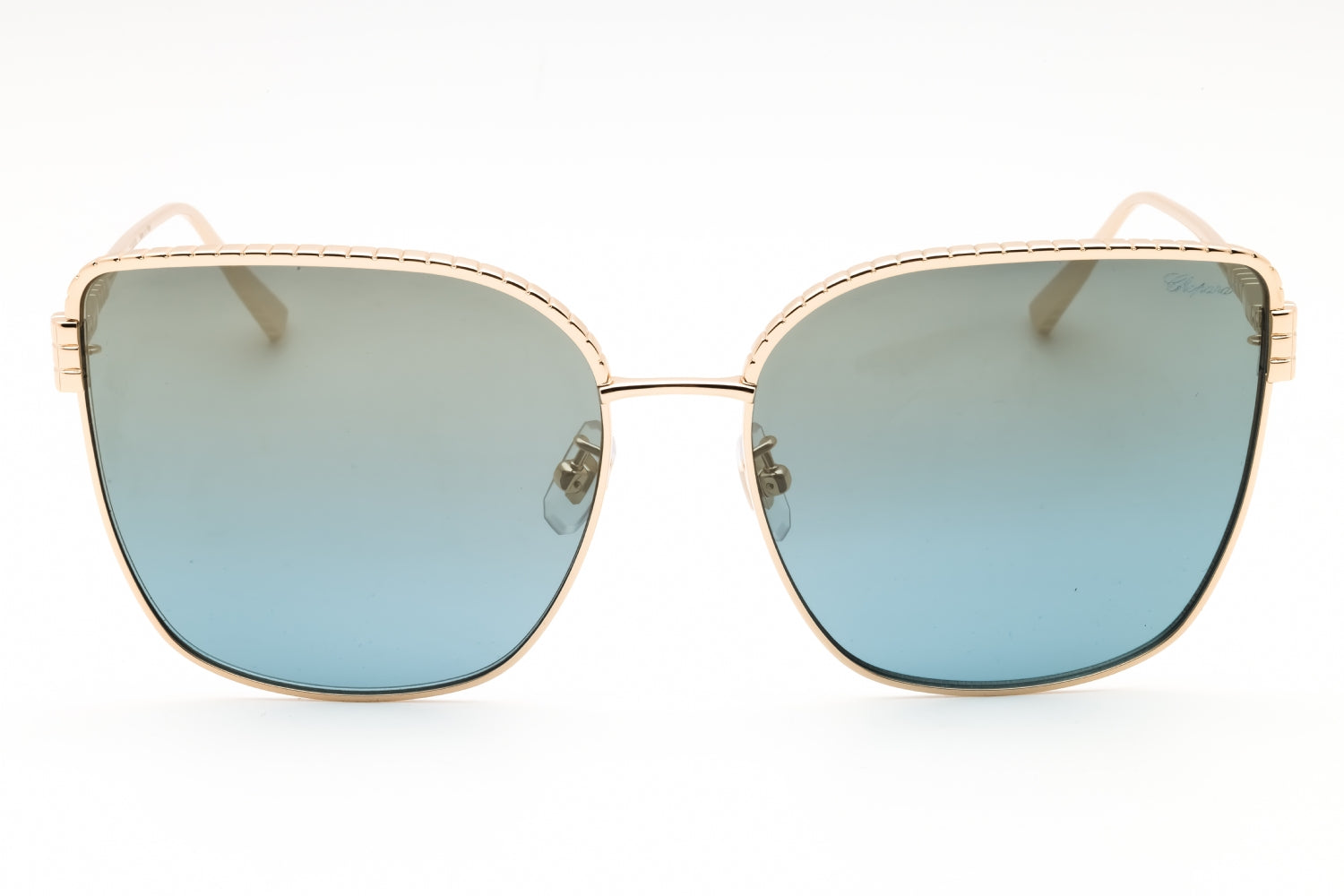 Authentic Chopard SCHG67M Shiny Rose Gold Ladies Sunglasses 63-17-135