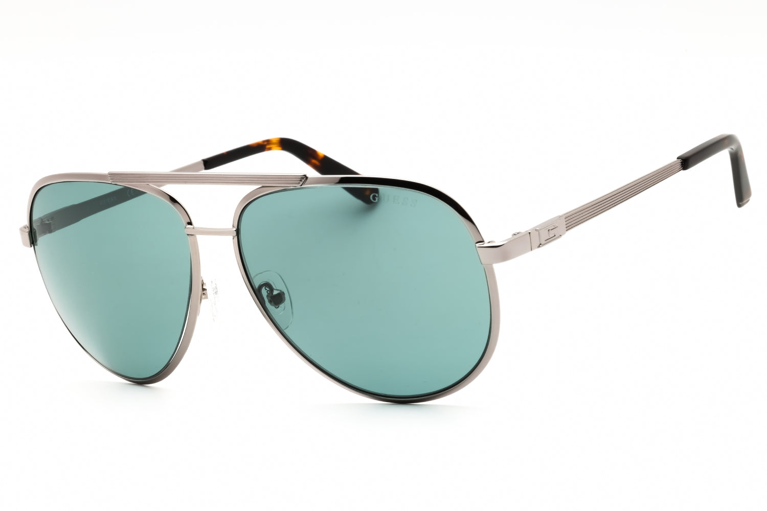 Authentic Guess GU00209 Men's Sunglasses Shiny Gunmetal Blue 61-14-145