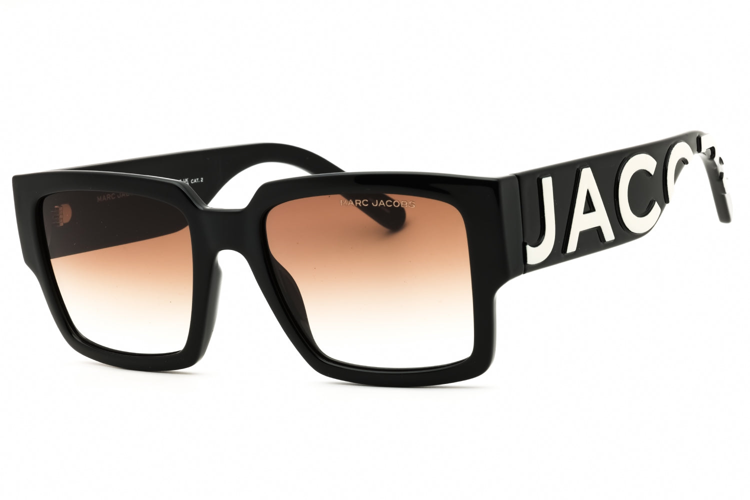 Authentic Marc Jacobs MARC 739/S Unisex Sunglasses Black White Brown Gradient 54-19-145