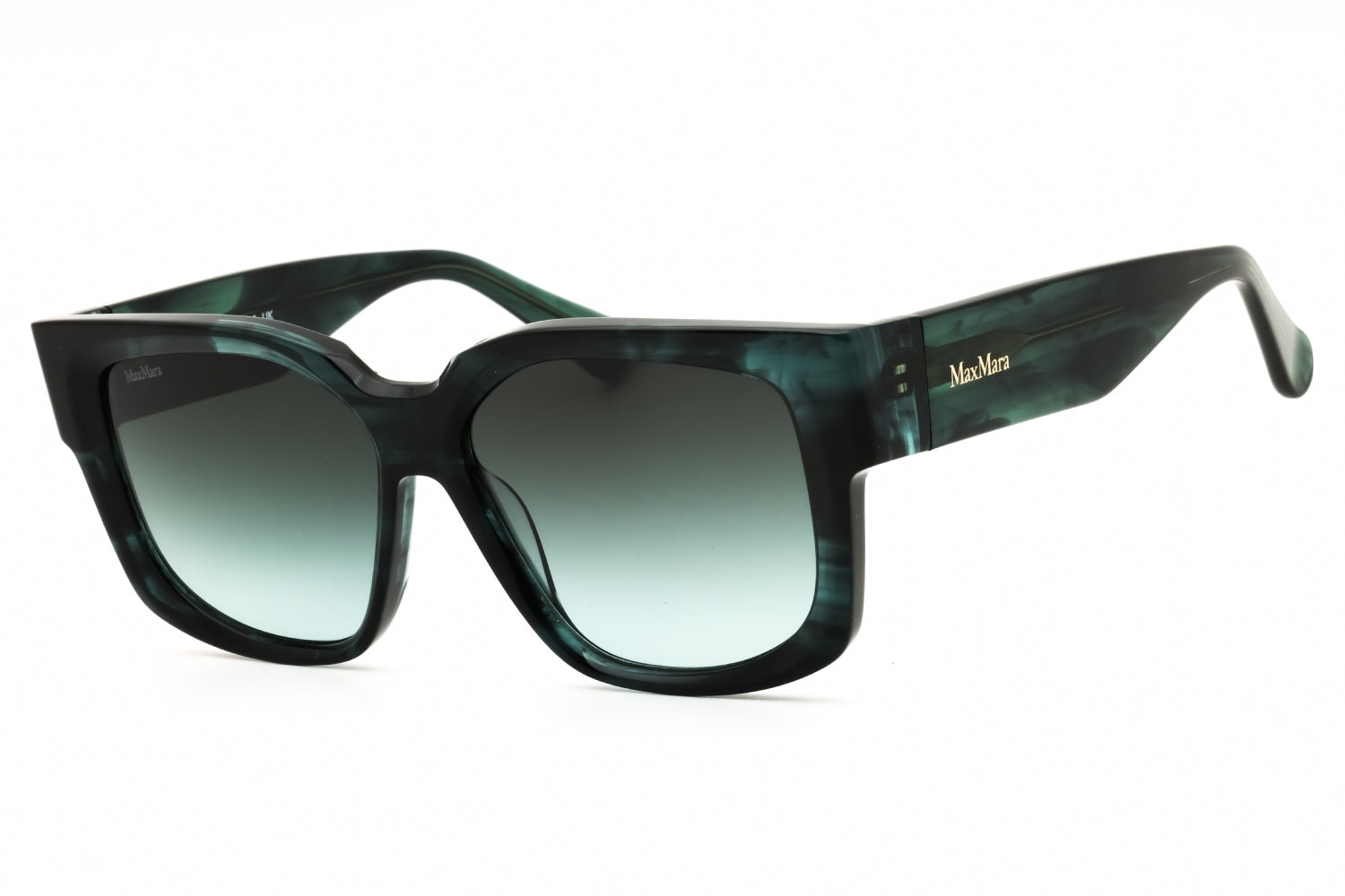 Authentic Max Mara MM0145 Glimpse-7 Ladies Sunglasses Dark Green Other Gradient Green 54-14-135