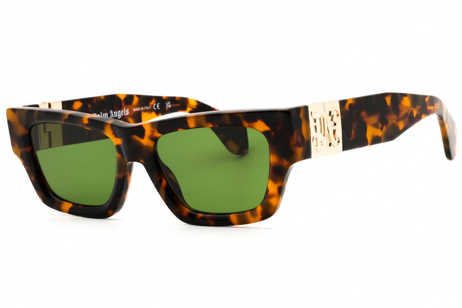 Authentic Palm Angels MAGNOLIA Havana Green Unisex Sunglasses 53-18-140