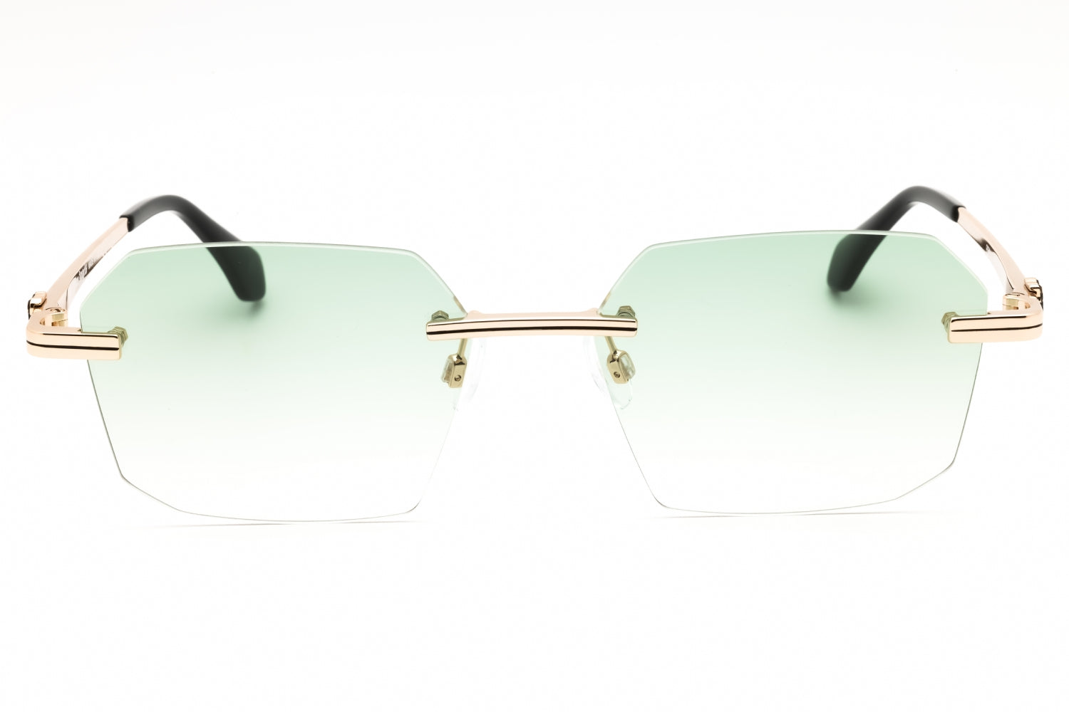 Authentic Palm Angels QUARTZ Gold Gradient Green Unisex Sunglasses 56-17-145