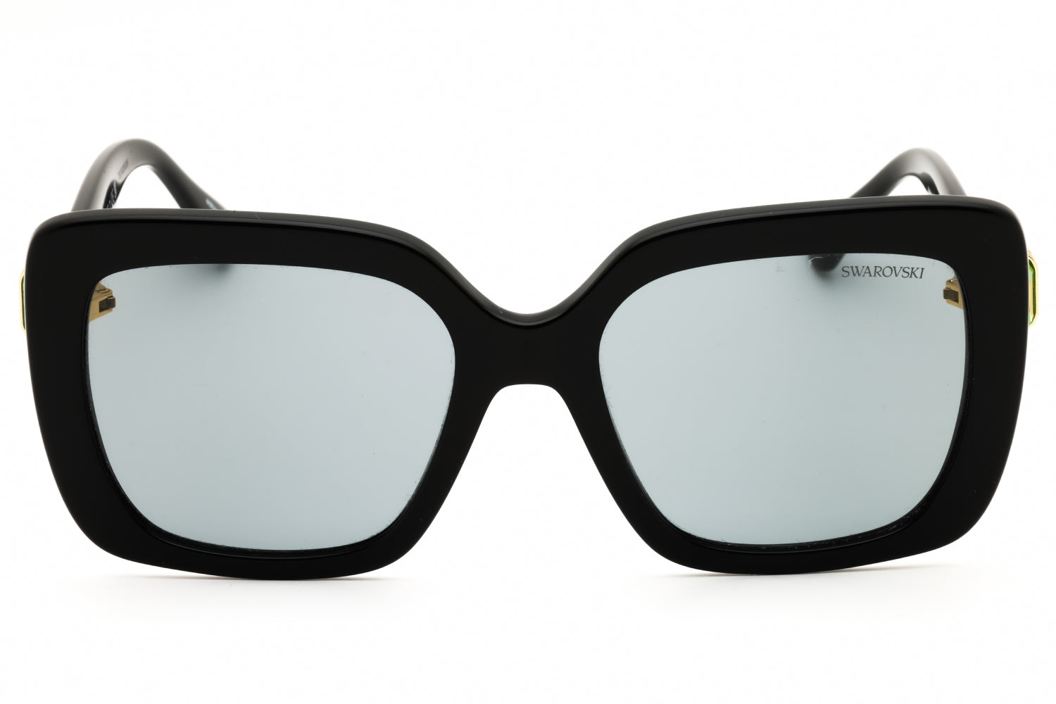 Authentic Swarovski SK6001 Ladies Sunglasses Shiny Black 55-19-135