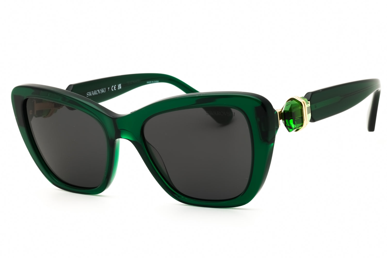 Authentic Swarovski SK6018 Ladies Sunglasses Dark Green 52-18-135