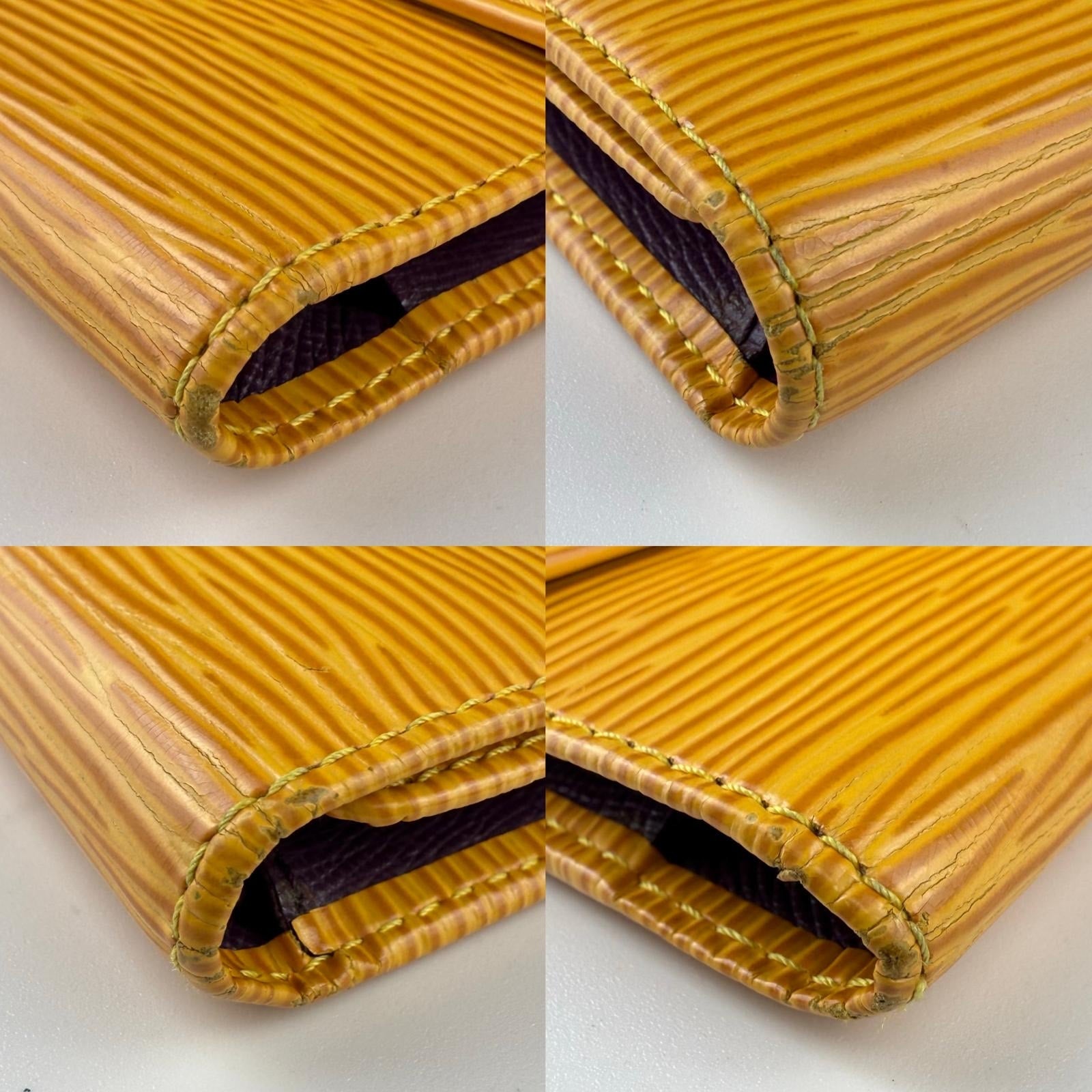 💎✨Authentic Louis Vuitton Long Wallet Yellow Epi Leather