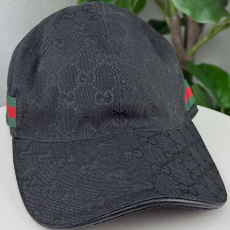 Authentic Gucci Cap Black Polyester