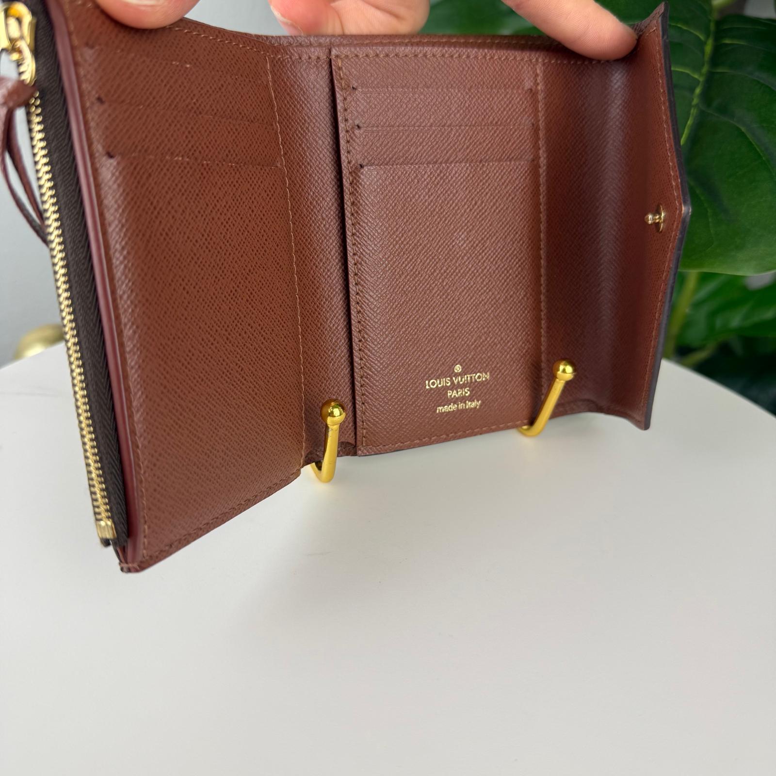 Authentic Louis Vuitton Monogram Porte Monnaie Zip Wallet