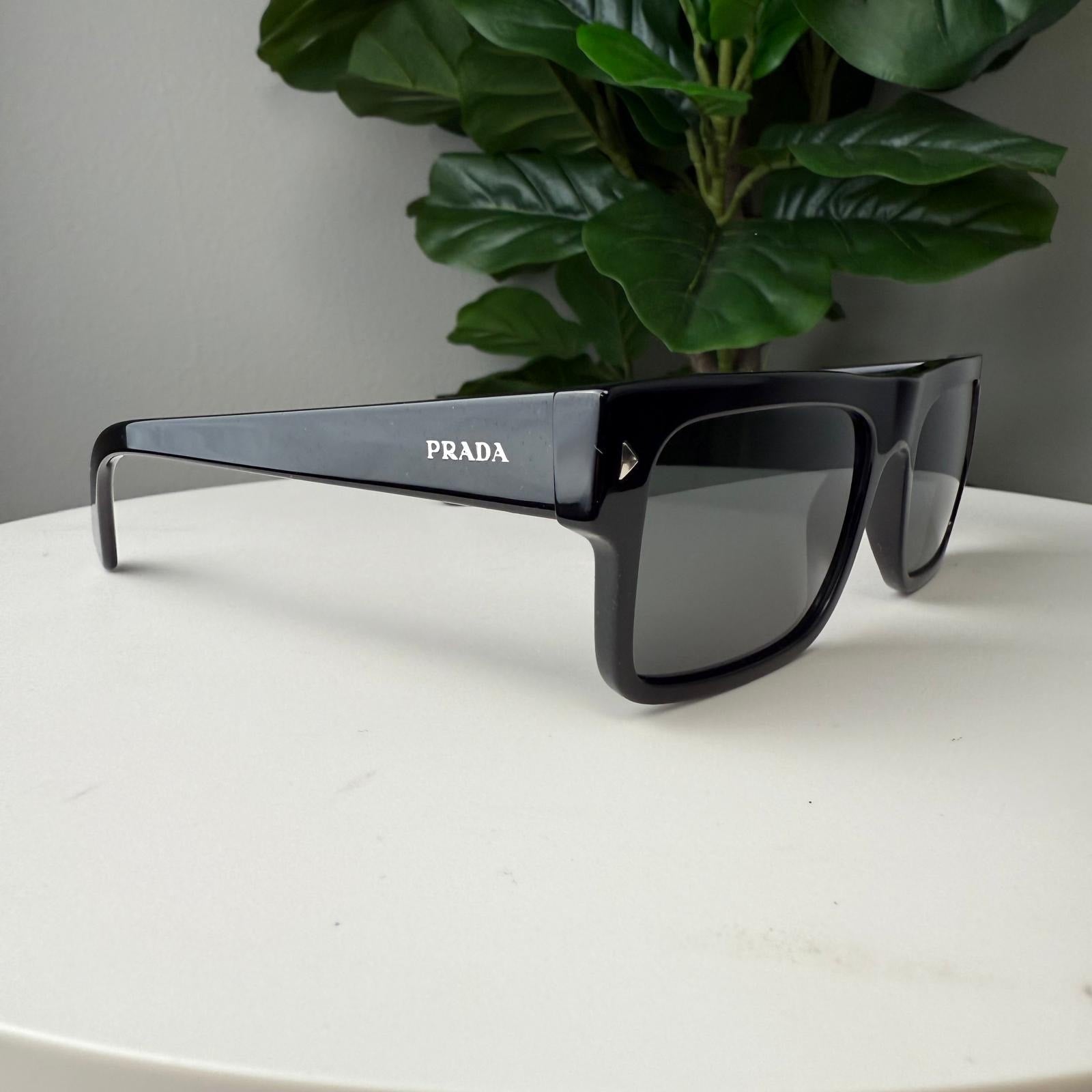 S201 PRADA Black Polarized Men's Sunglasses