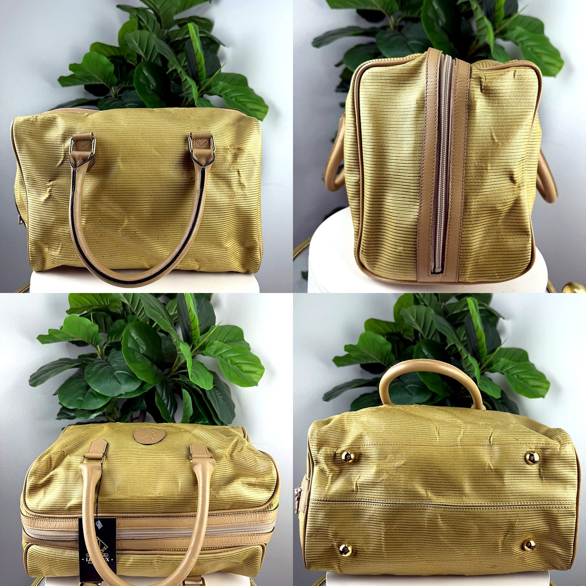 Authentic YSL Boston Bag detail grid 1