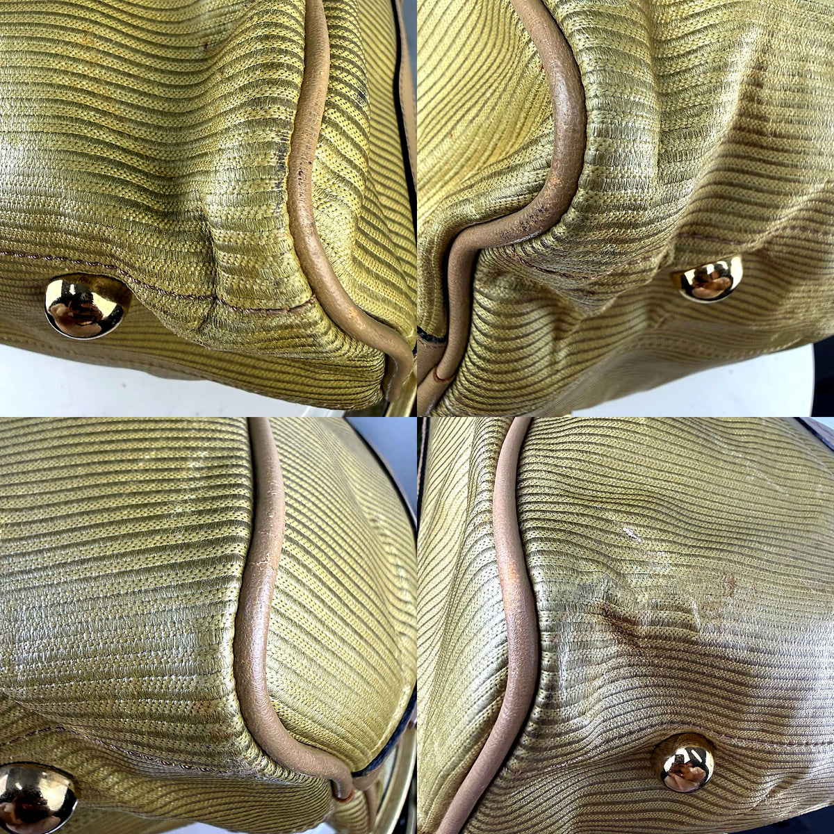 Authentic YSL Boston Bag detail grid 2