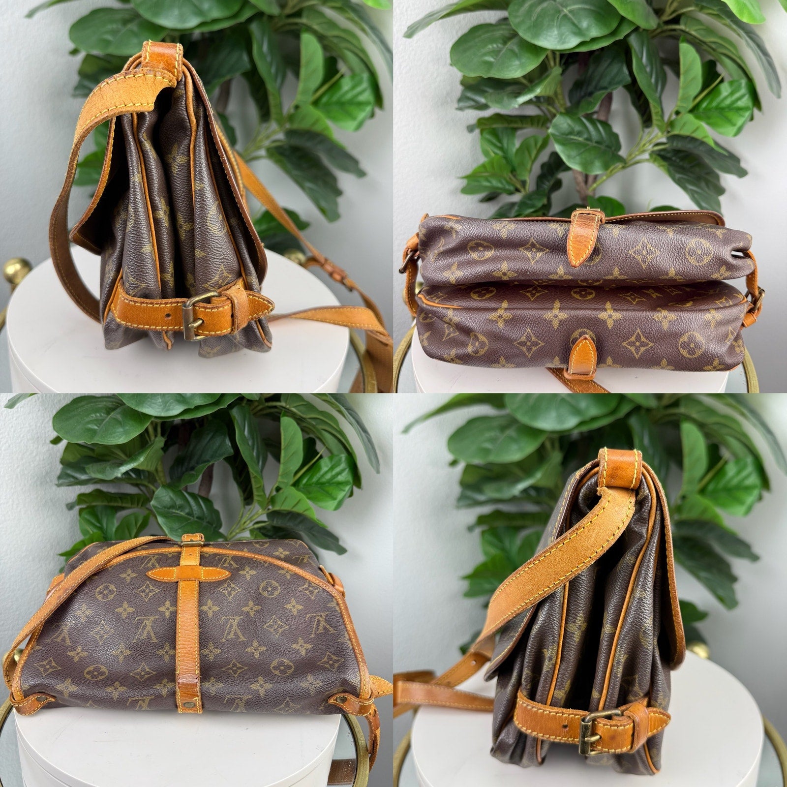 Louis Vuitton Saumur 30 Monogram Canvas Crossbody Bag Authentic Pre Owned