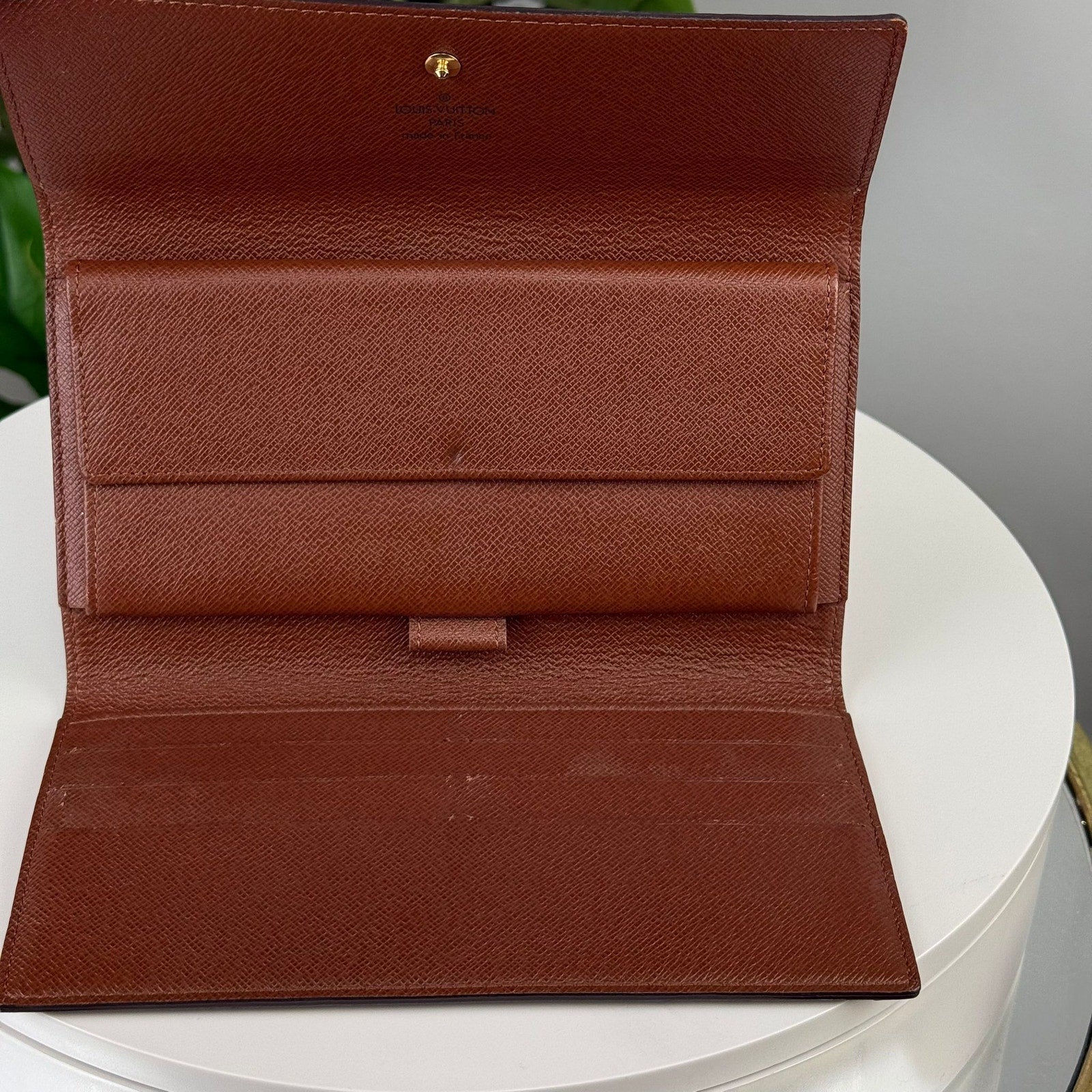 Authentic Louis Vuitton Monogram Pochette Porte Monnaie Credit Wallet