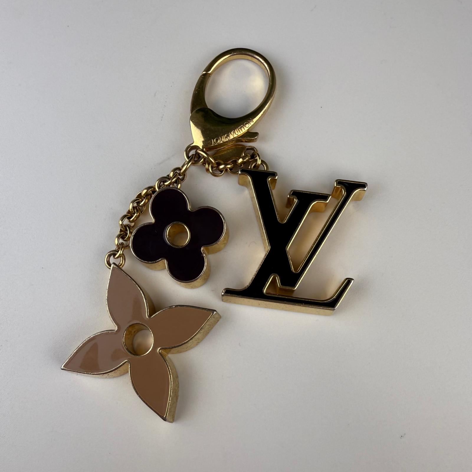 💎Authentic Louis Vuitton Fleur de Monogram Bag Charm