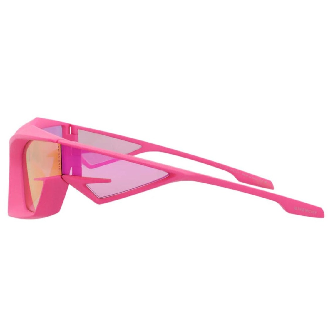 Authentic Givenchy Giv Cut Shield-Frame Acetate Sunglasses Matte Pink