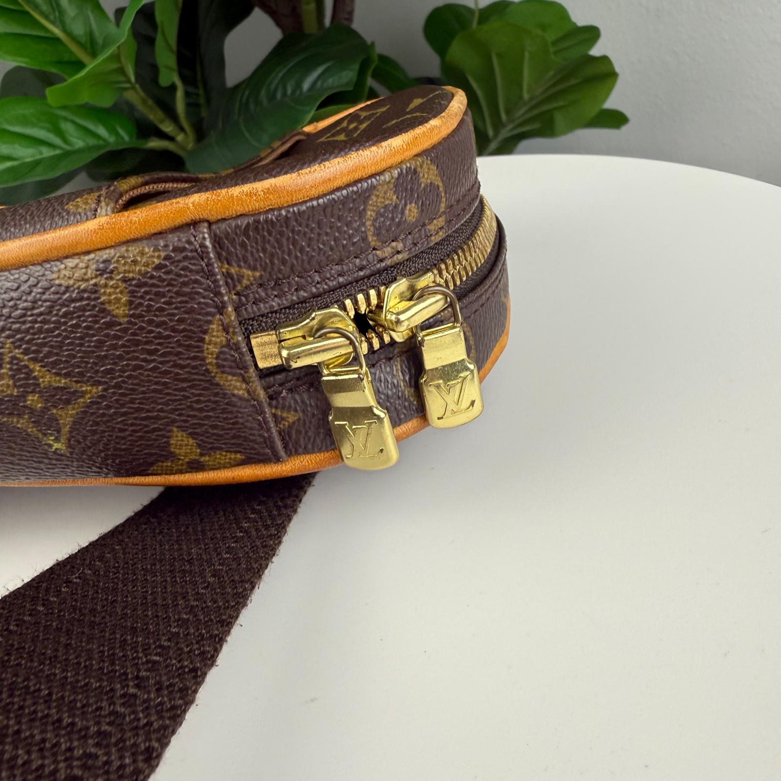 Authentic Louis Vuitton Monogram Pochette Gange Crossbody Bag
