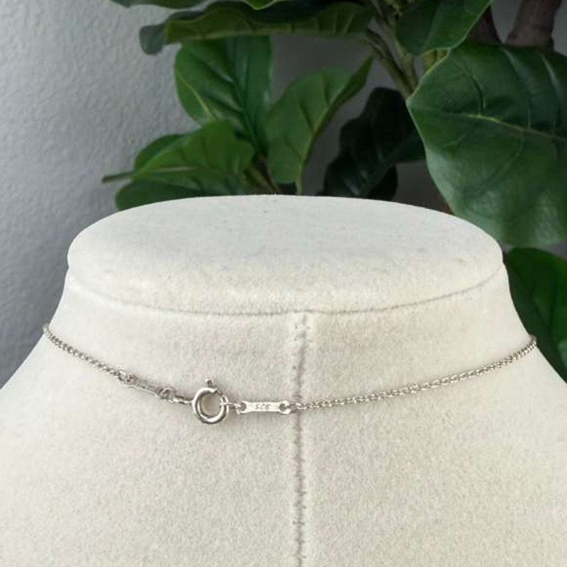 Authentic Tiffany & Co. Elsa Perett Open Heart Pendant Necklace