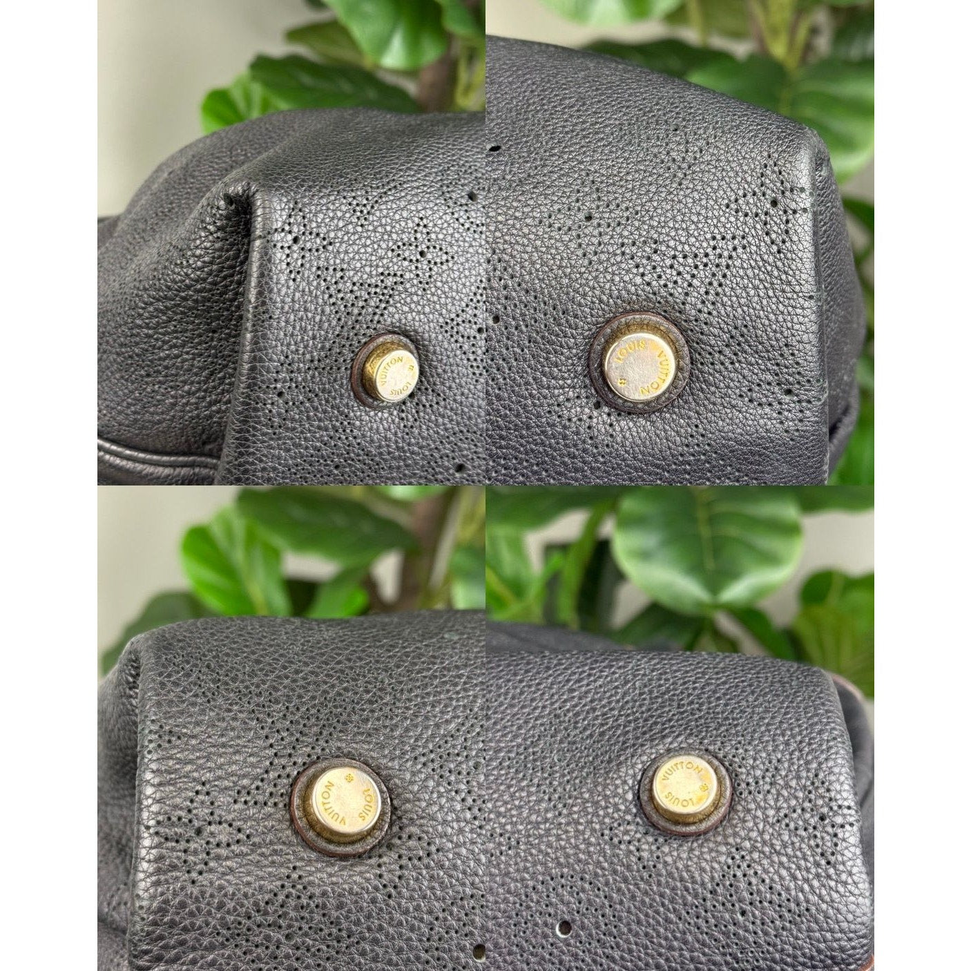 Authentic LOUIS VUITTON Mahina Cirrus PM Black Shoulder Bag