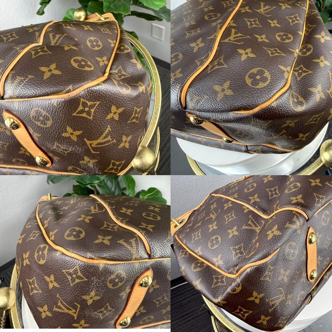 Authentic Louis Vuitton Monogram Canvas Galliera Shoulder Bag