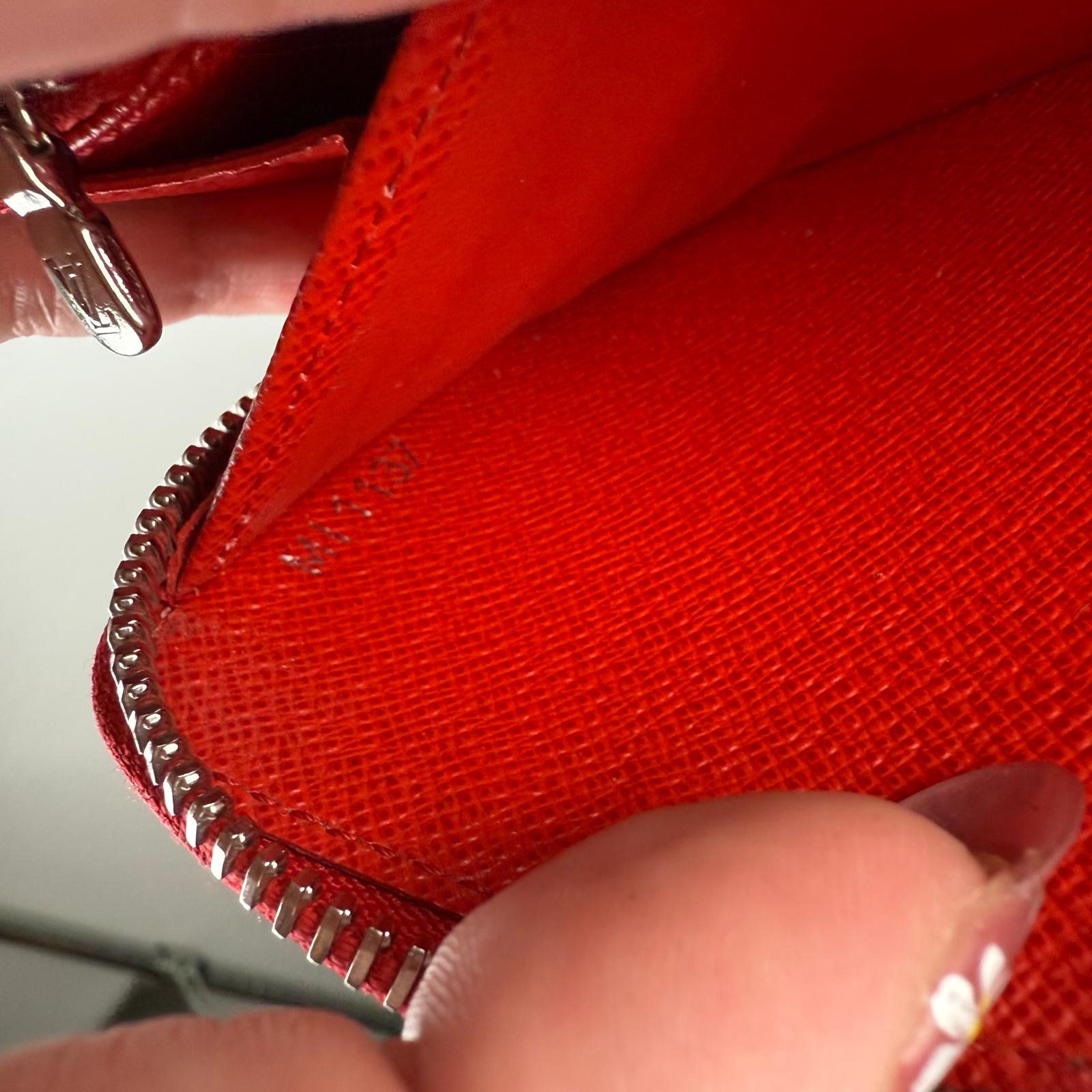 Authentic Louis Vuitton Epi Zippy Red Wallet Long Wallet