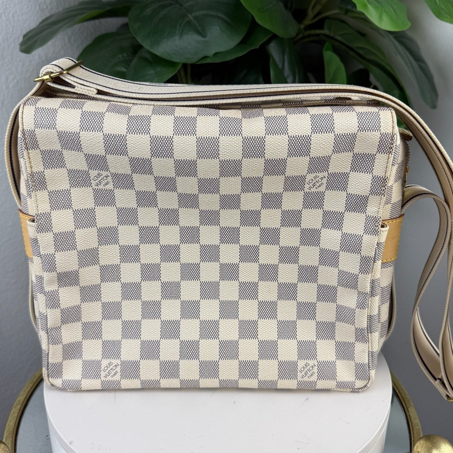 Louis Vuitton Damier Azur Naviglio Messenger Bag