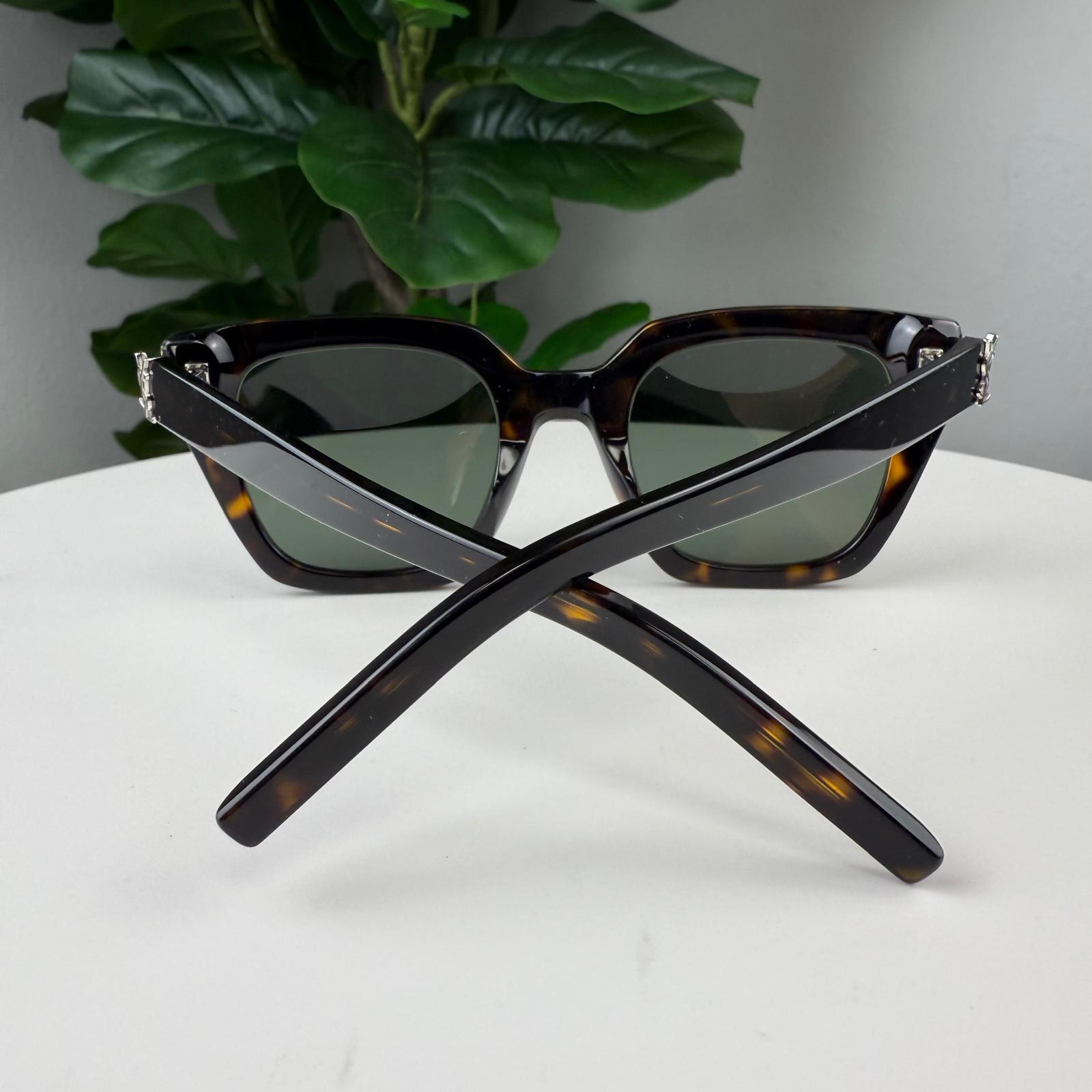 YSL Saint Laurent Eyewear logo-plaque cat-eye sunglasses