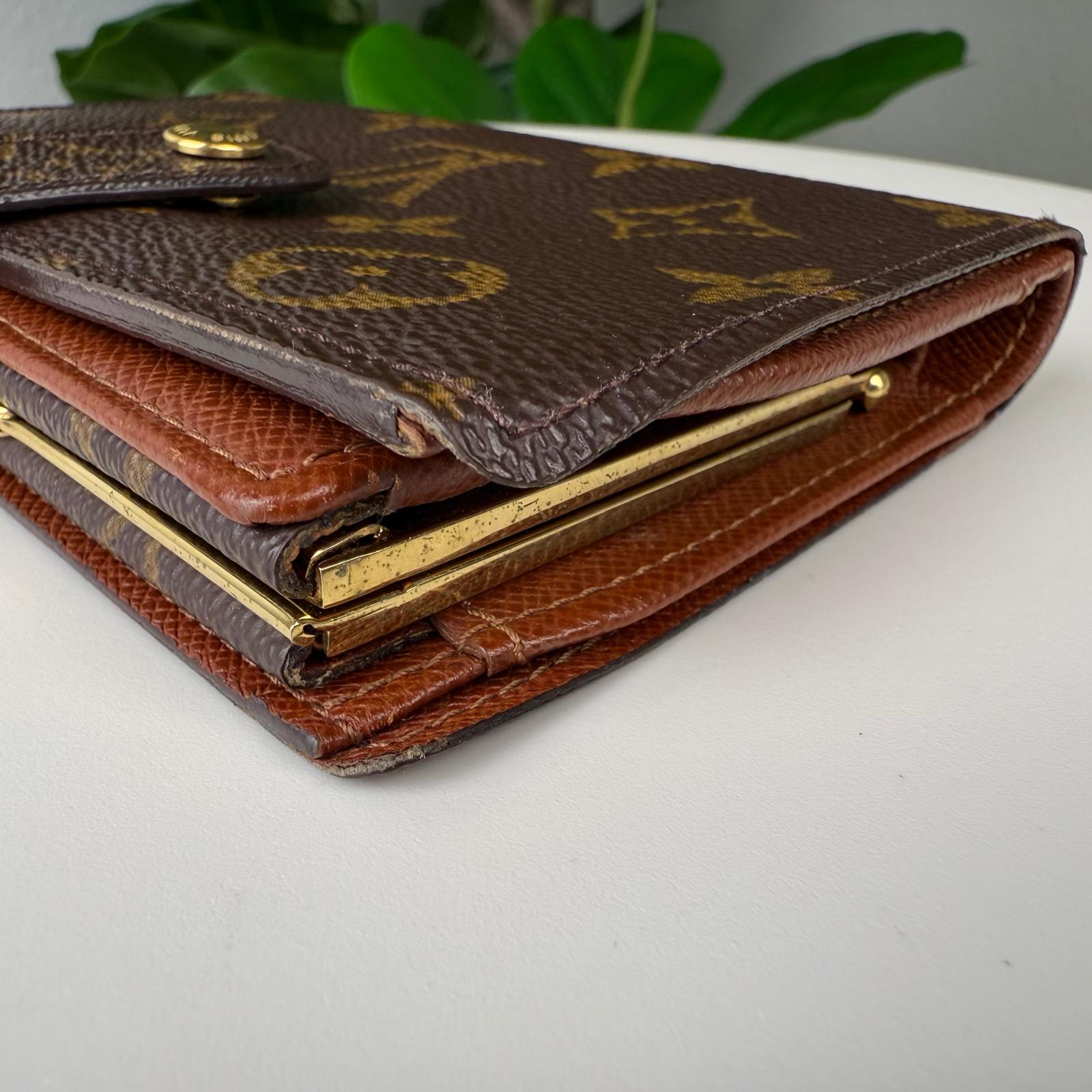 Authentic Louis Vuitton Monogram Porte Monnaie Wallet